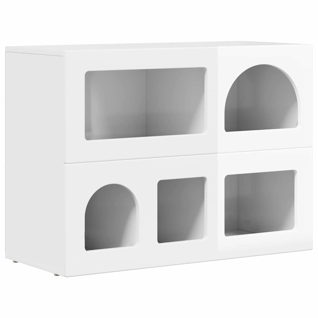 Széf ELST Magas Fényű Fehér 80,5 x 35 x 59 cm Szerelt Fa
