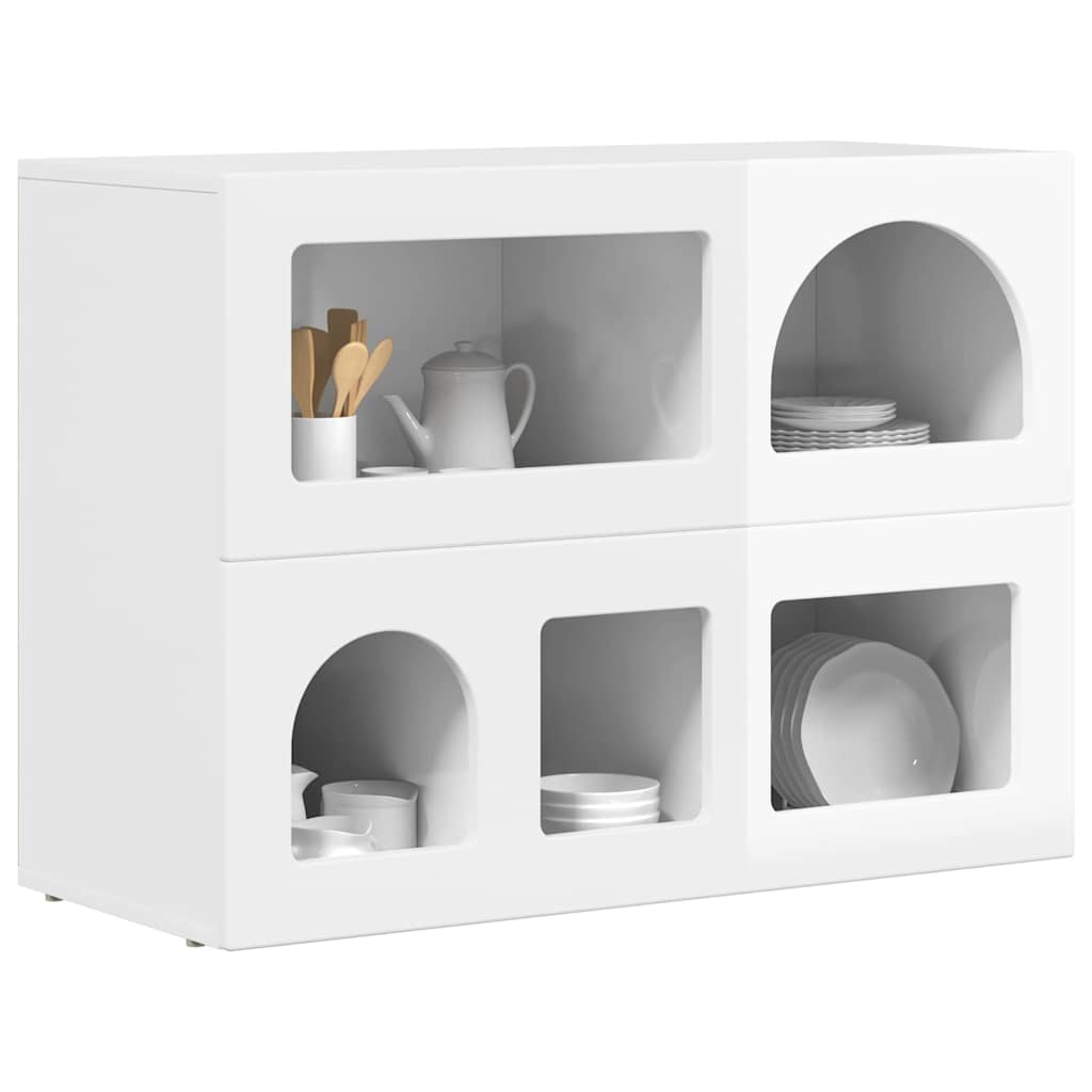 Széf ELST Magas Fényű Fehér 80,5 x 35 x 59 cm Szerelt Fa