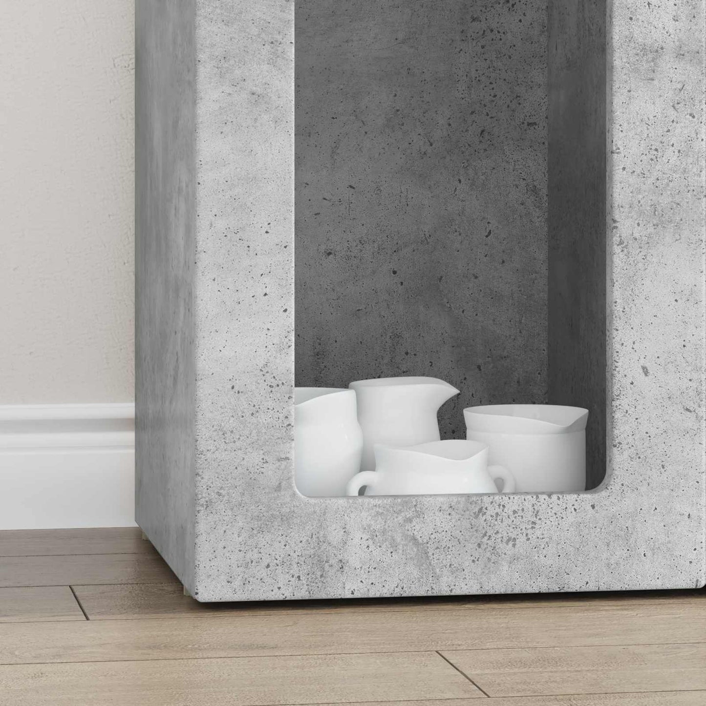 Széf ELST Beton Szürke 59 x 35 x 100,5 cm Szerelt Fa