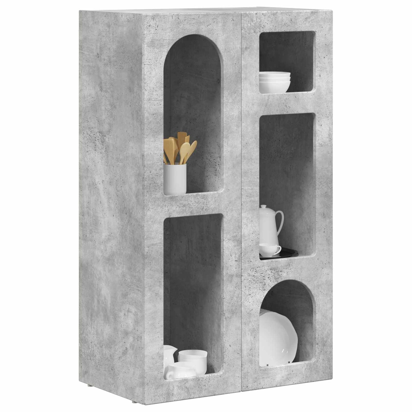 Széf ELST Beton Szürke 59 x 35 x 100,5 cm Szerelt Fa