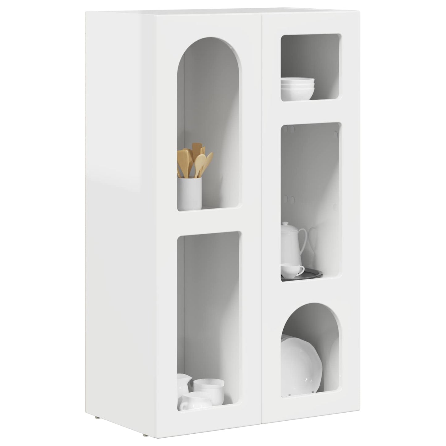 Széf ELST Magas Fényű Fehér 59 x 35 x 100,5 cm Faanyag