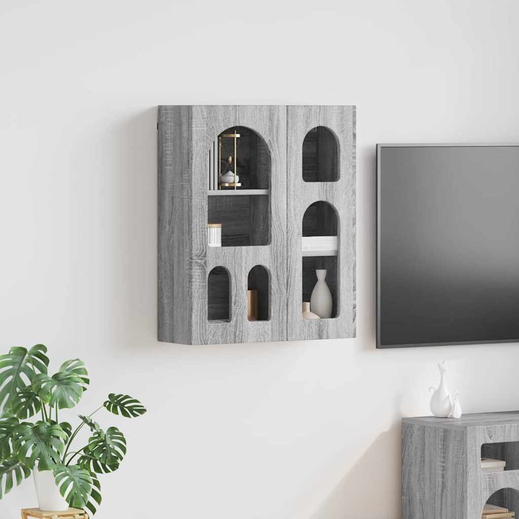 Függő szekrény ELST Szürke Sonoma 59 x 20 x 71,5 cm Szerelt Fa