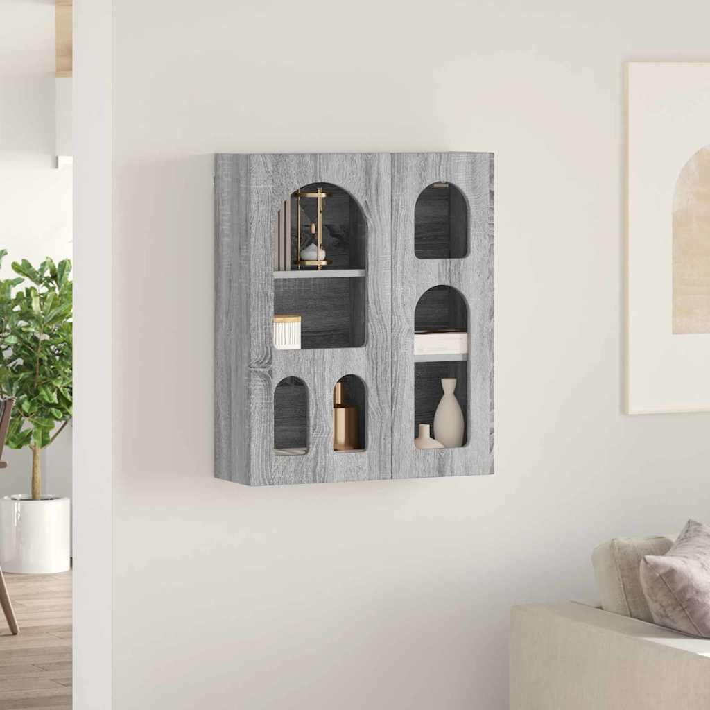 Függő szekrény ELST Szürke Sonoma 59 x 20 x 71,5 cm Szerelt Fa