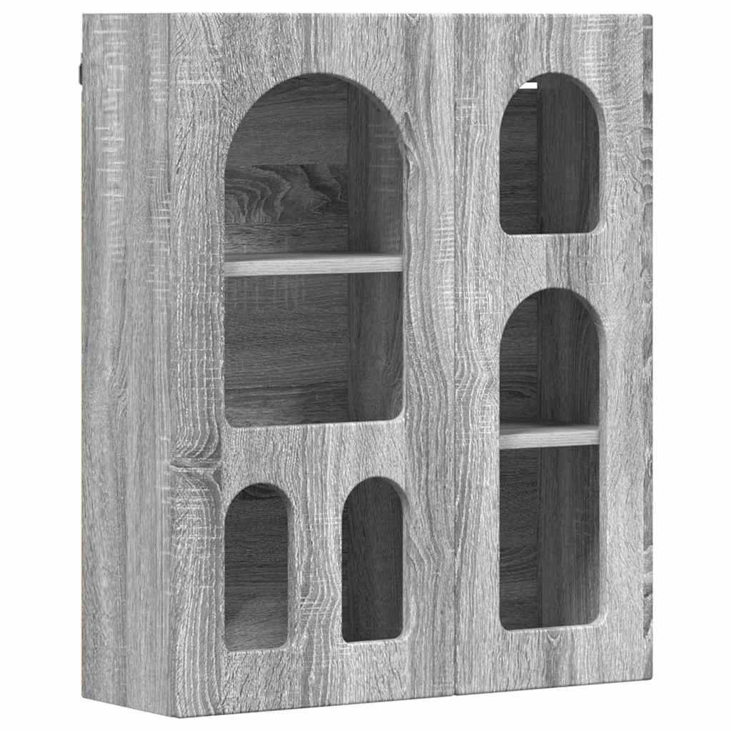 Függő szekrény ELST Szürke Sonoma 59 x 20 x 71,5 cm Szerelt Fa