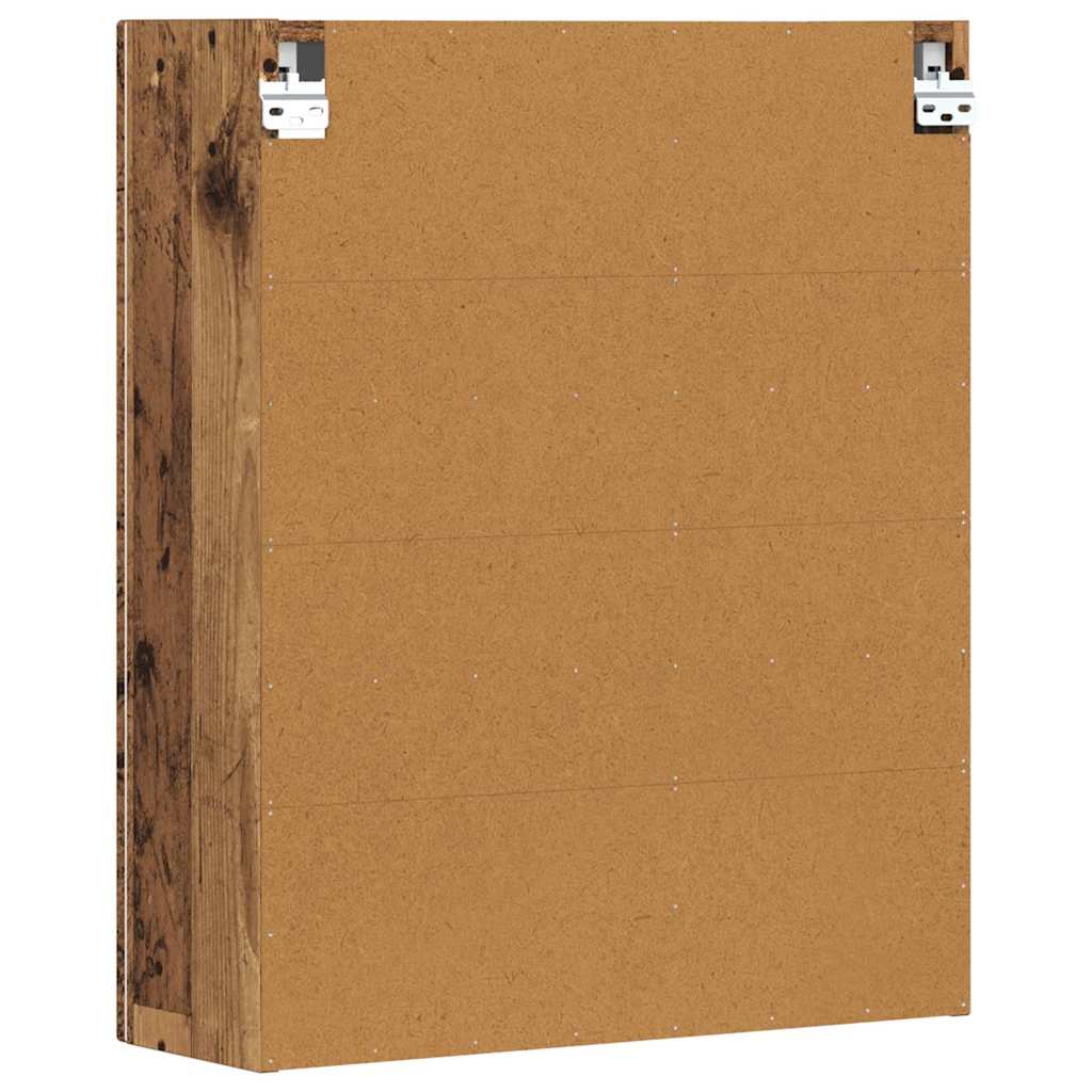 Függő szekrény polcokkal Öreg fa 59 x 20 x 71.5 cm Faanyag