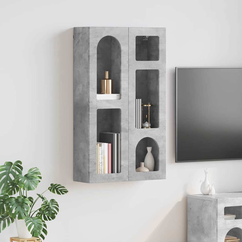Függő szekrény ELST Betonszürke 59 x 20 x 100 cm Szerelt Fa