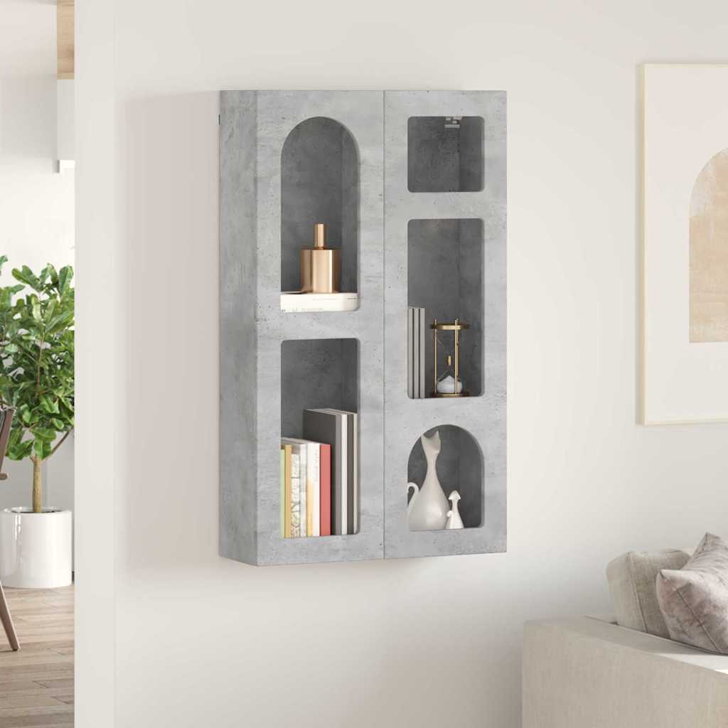 Függő szekrény ELST Betonszürke 59 x 20 x 100 cm Szerelt Fa