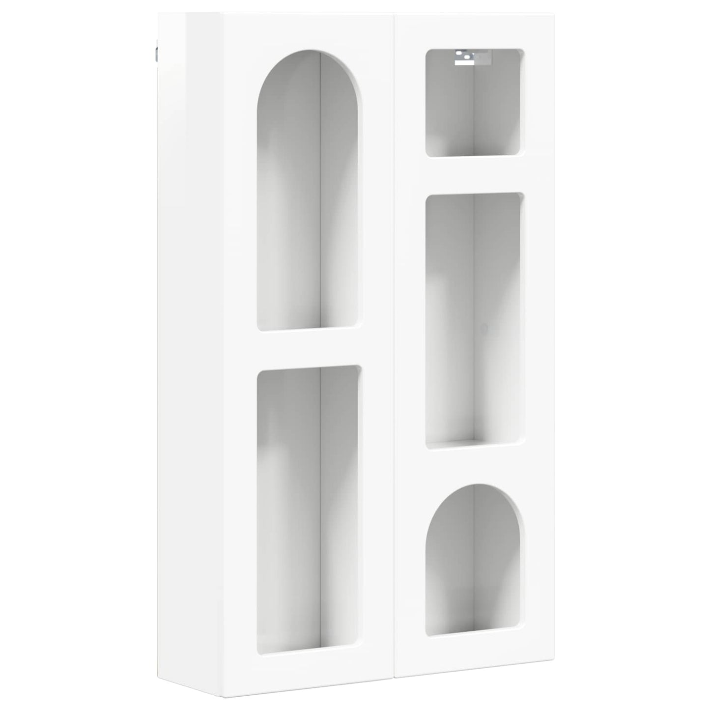 Függő szekrény polcokkal ELST Magasfényű Fehér 59 x 20 x 100 cm
