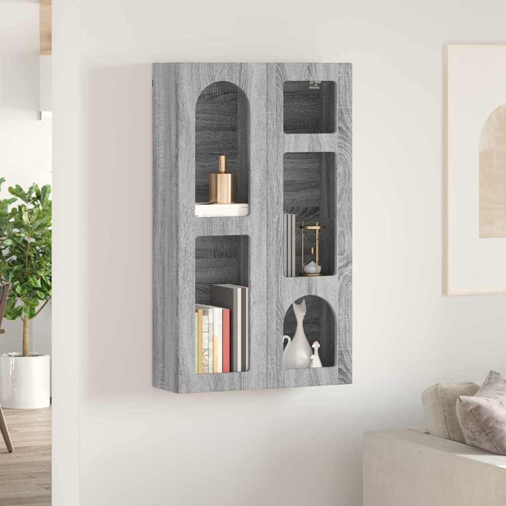 Függő szekrény ELST Szürke Sonoma 59 x 20 x 100 cm Szerelt Fa