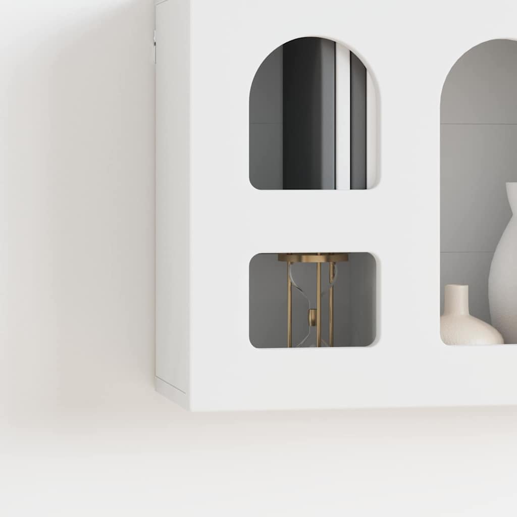 Függő szekrény polcokkal ELST Fehér 60 x 20 x 40 cm Szerelt Fa