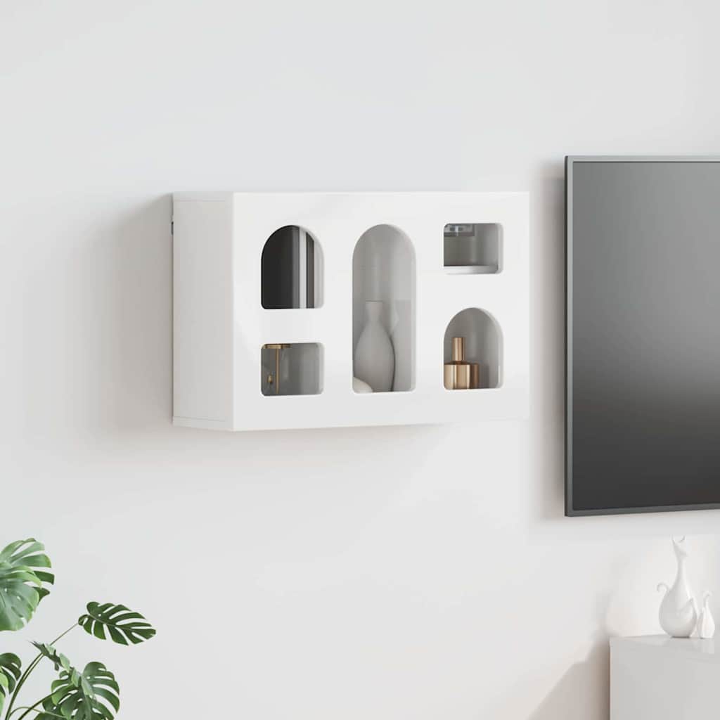 Függő szekrény ELST Magasfényű Fehér 60 x 20 x 40 cm Szerelt Fa
