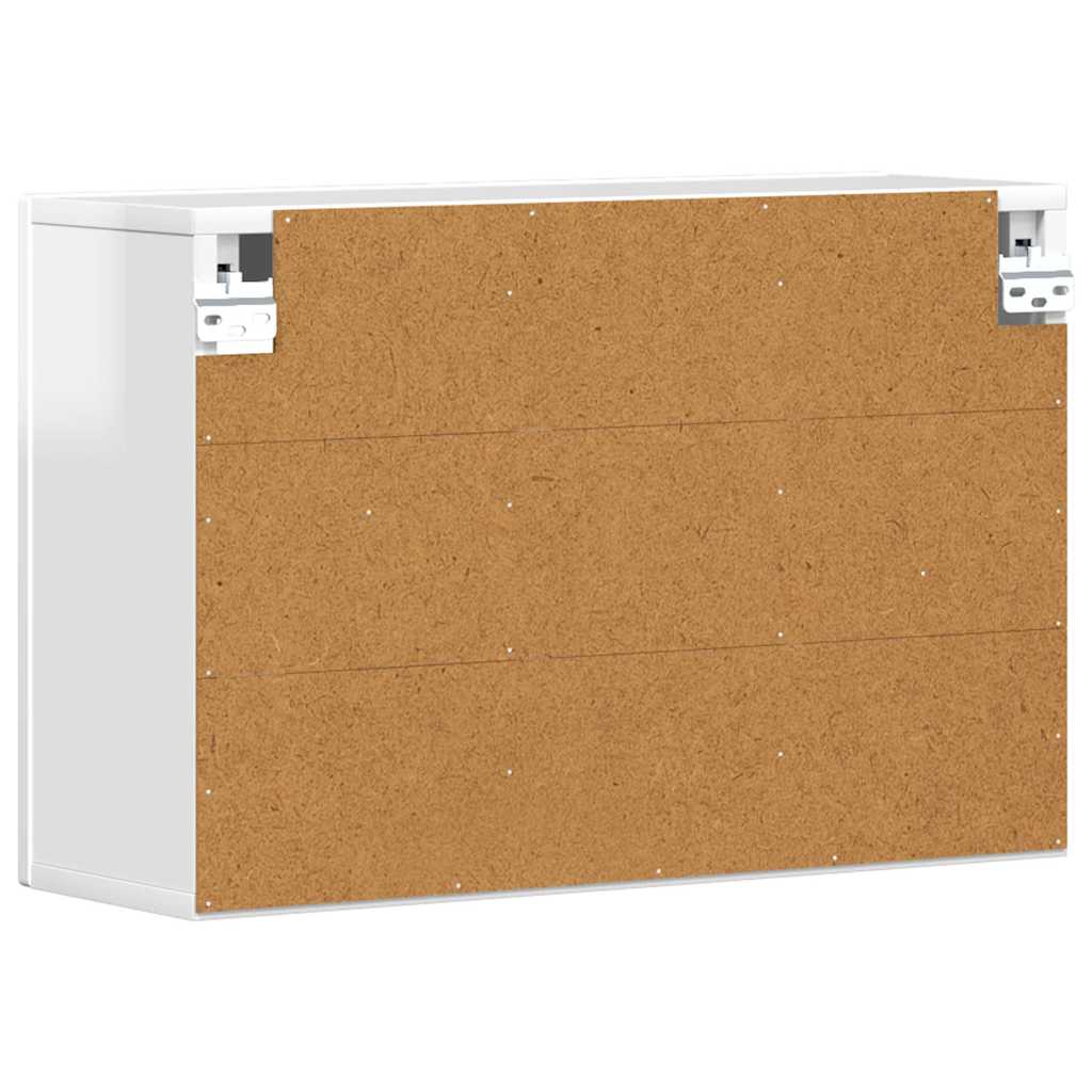 Függő szekrény ELST Magasfényű Fehér 60 x 20 x 40 cm Szerelt Fa