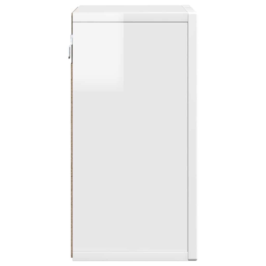 Függő szekrény ELST Magasfényű Fehér 60 x 20 x 40 cm Szerelt Fa