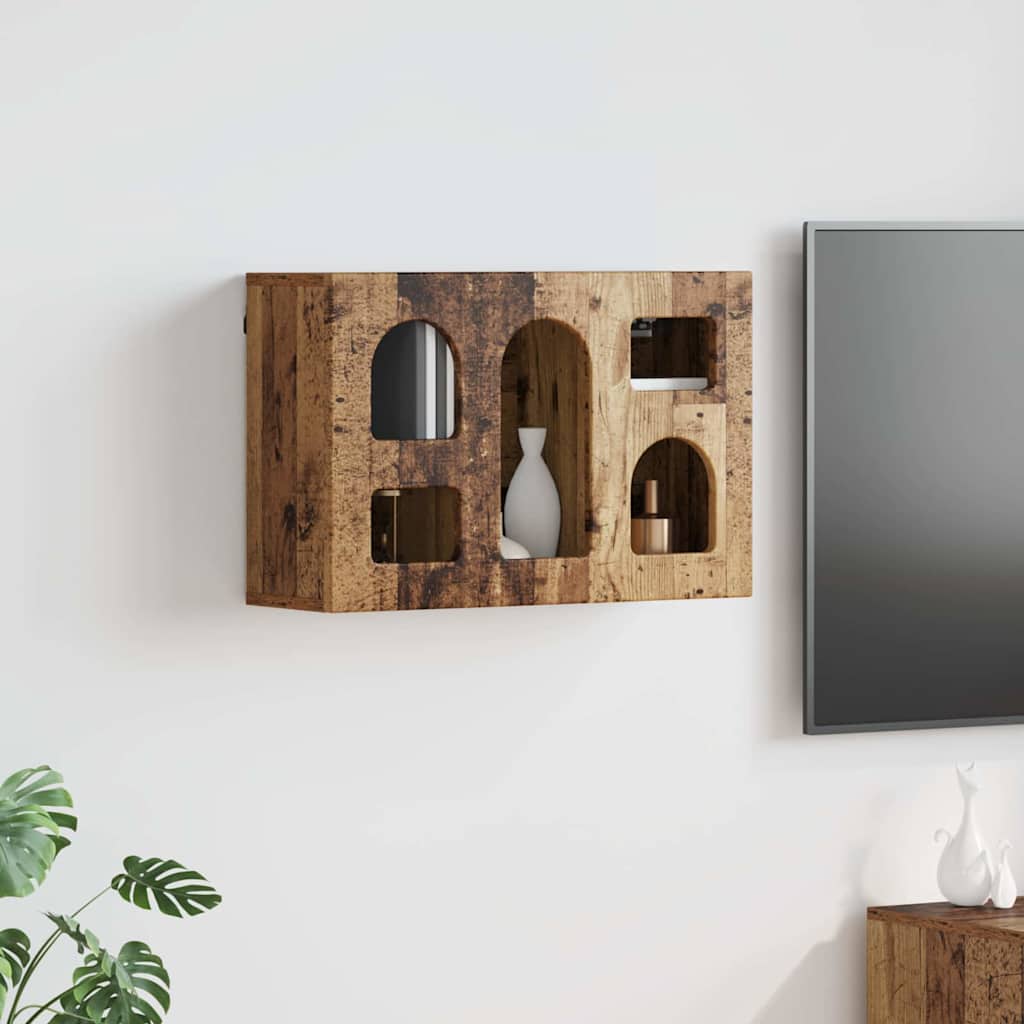 Függő szekrény ELST Antik Fa 60 x 20 x 40 cm Szerelt Fa