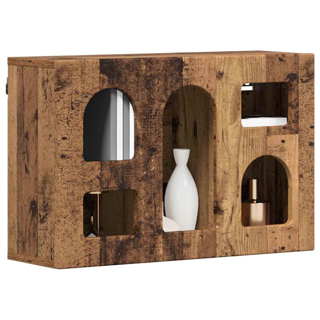 Függő szekrény ELST Antik Fa 60 x 20 x 40 cm Szerelt Fa