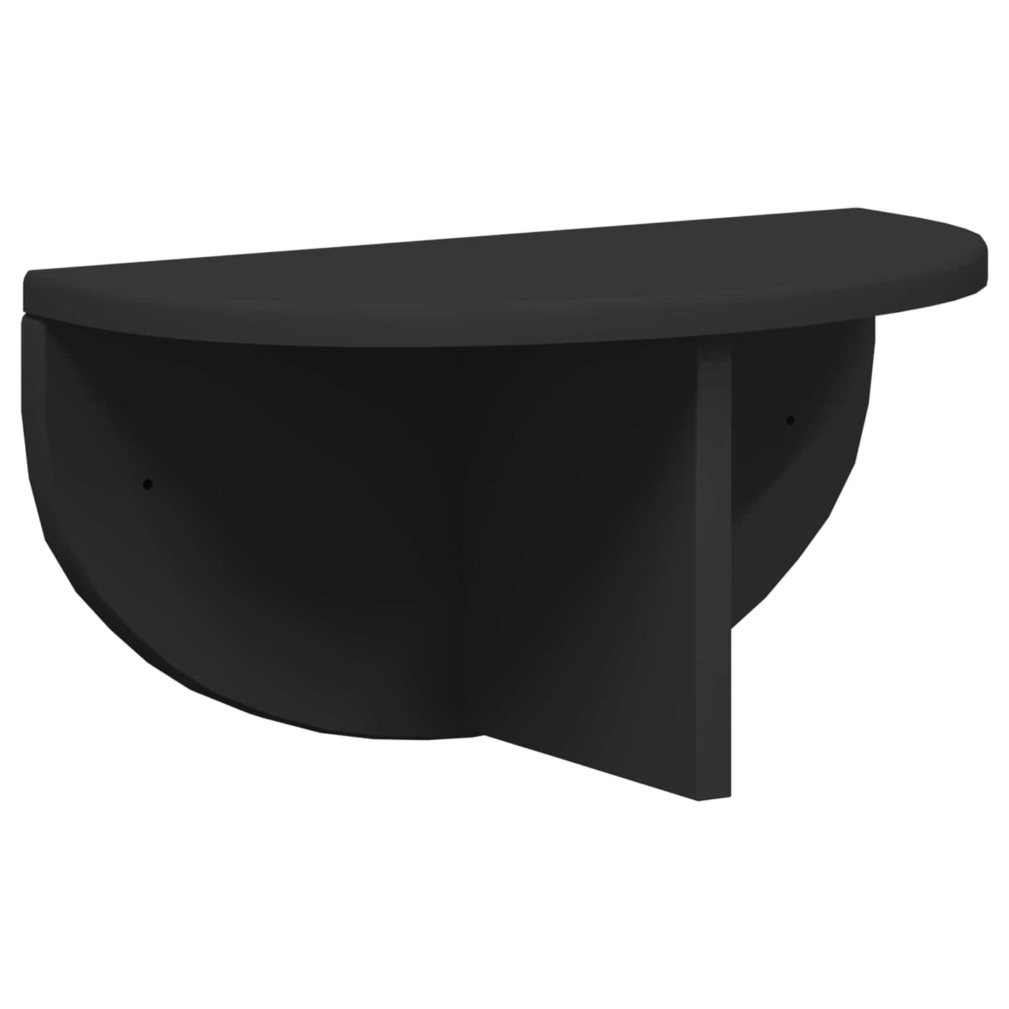 Falpolc Falra szerelhető 2 pcs Fekete 38 x 19 x 19 cm
