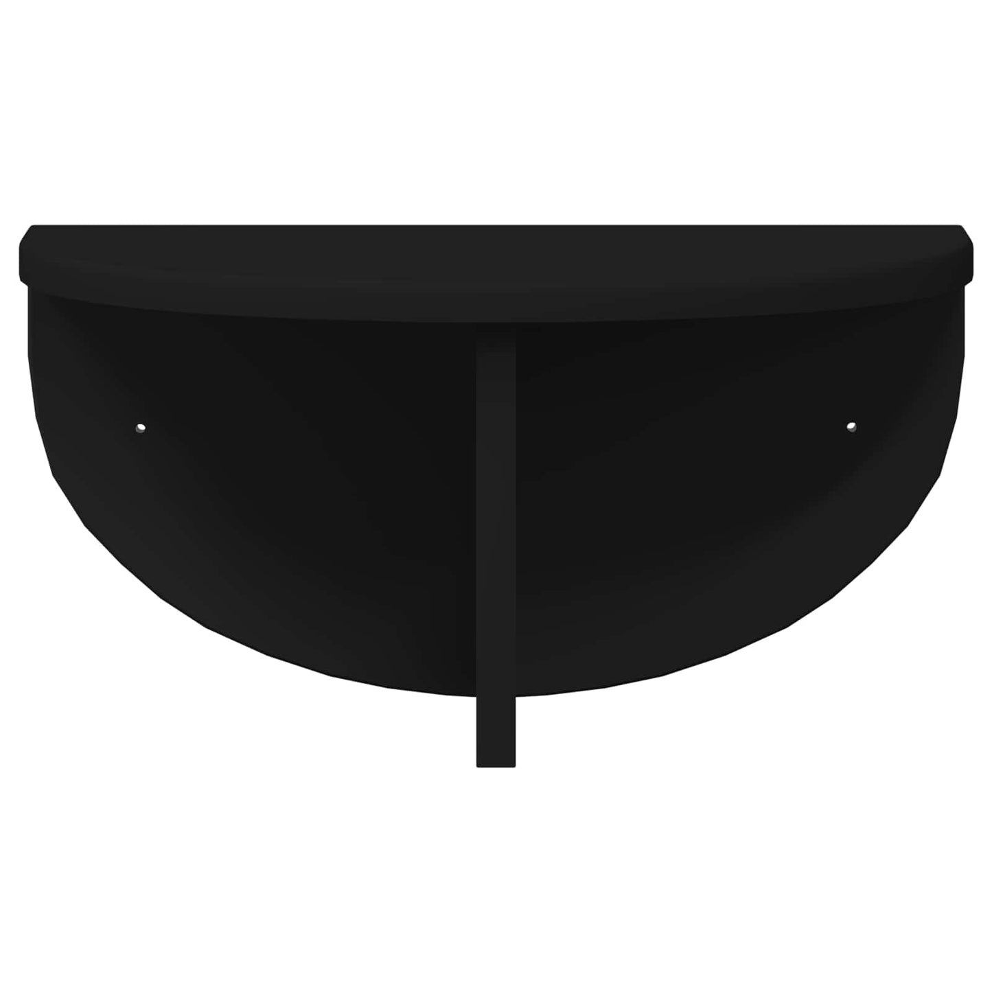 Falpolc Falra szerelhető 2 pcs Fekete 38 x 19 x 19 cm