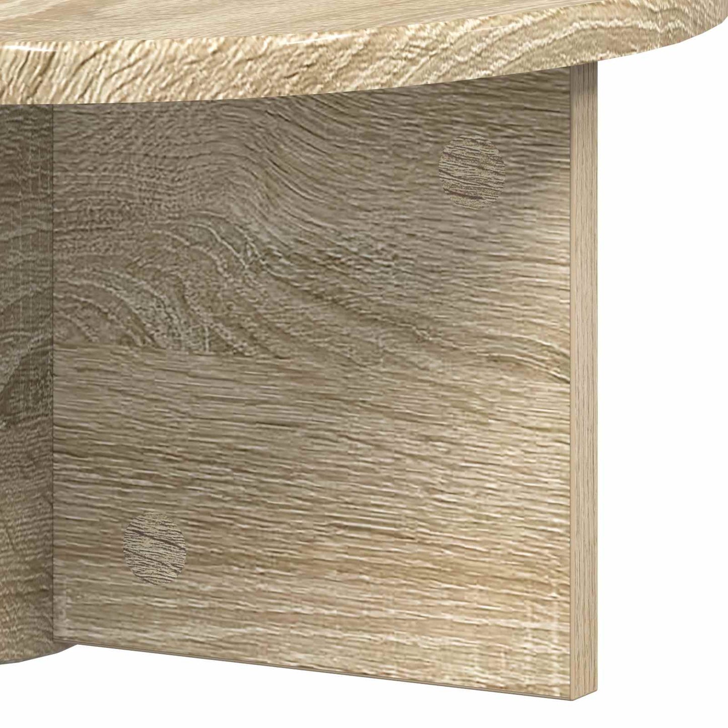 Falpolc Falra szerelhető 2 pcs Sonoma tölgy 38 x 19 x 19 cm