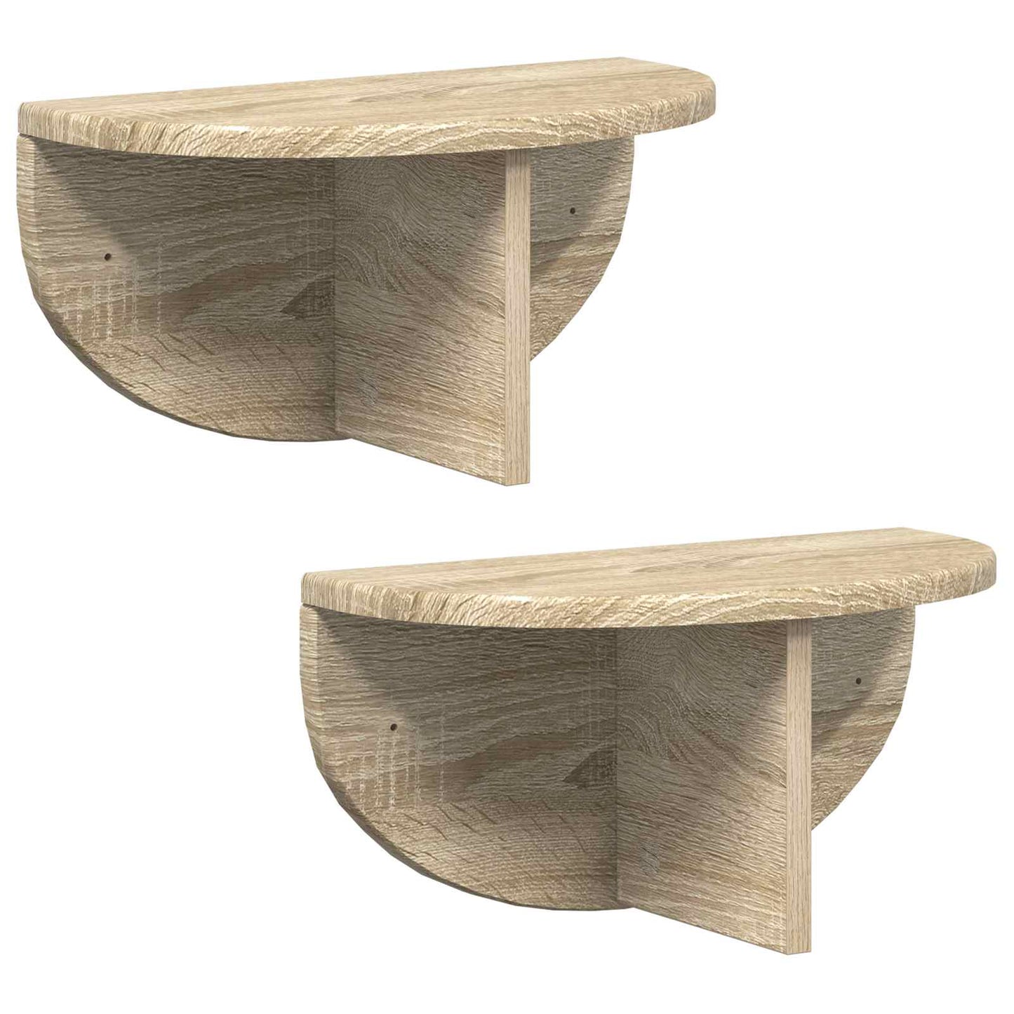 Falpolc Falra szerelhető 2 pcs Sonoma tölgy 38 x 19 x 19 cm