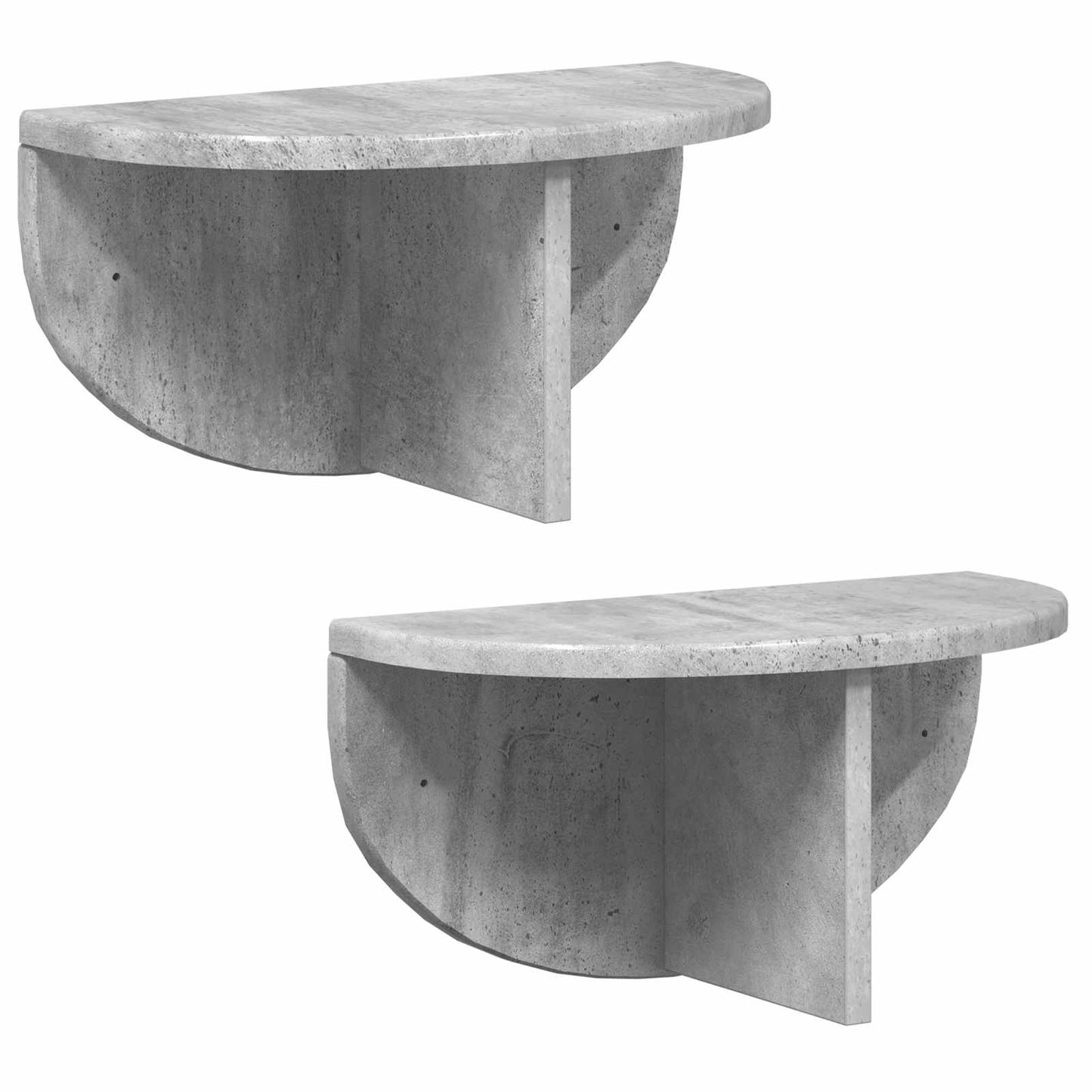 Falpolc Falra szerelhető 2 pcs Beton Szürke 38 x 19 x 19 cm