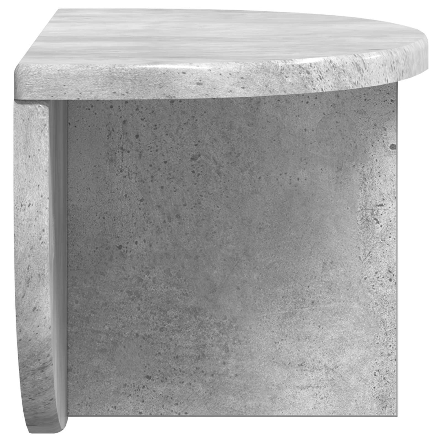 Falpolc Falra szerelhető 2 pcs Beton Szürke 38 x 19 x 19 cm