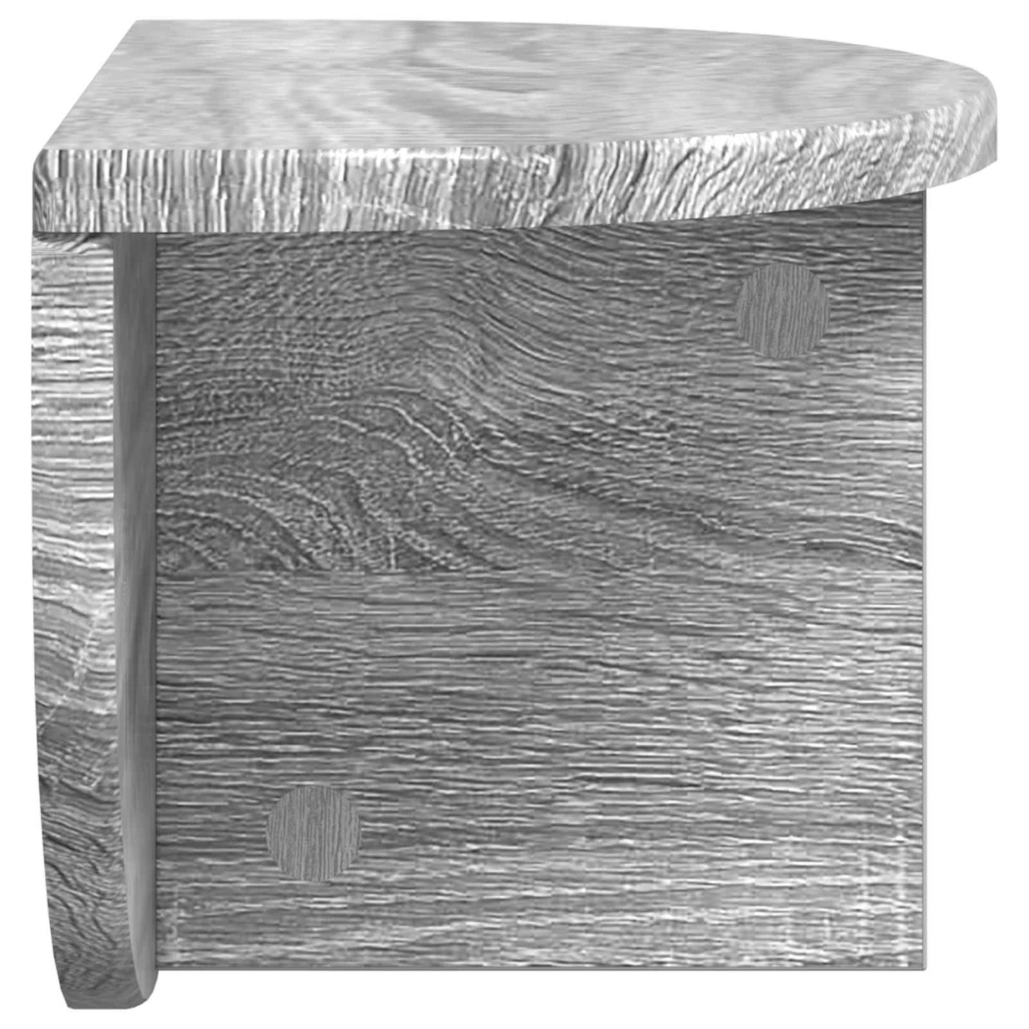 Falpolc Falra szerelhető 2 pcs Szürke Sonoma 38 x 19 x 19 cm