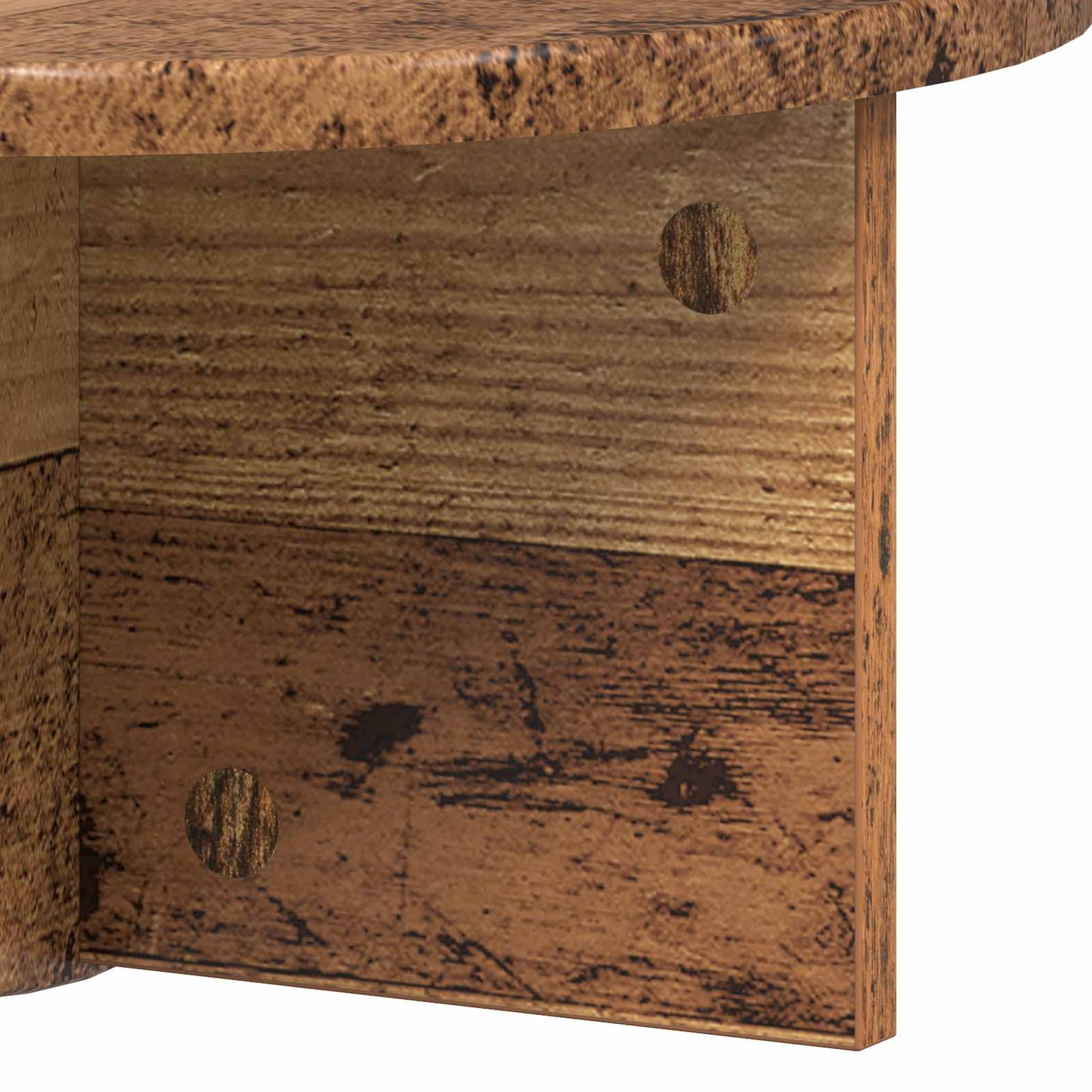 Falpolc Falra szerelhető Öreg fa 38 x 19 x 19 cm Szerelt Fa