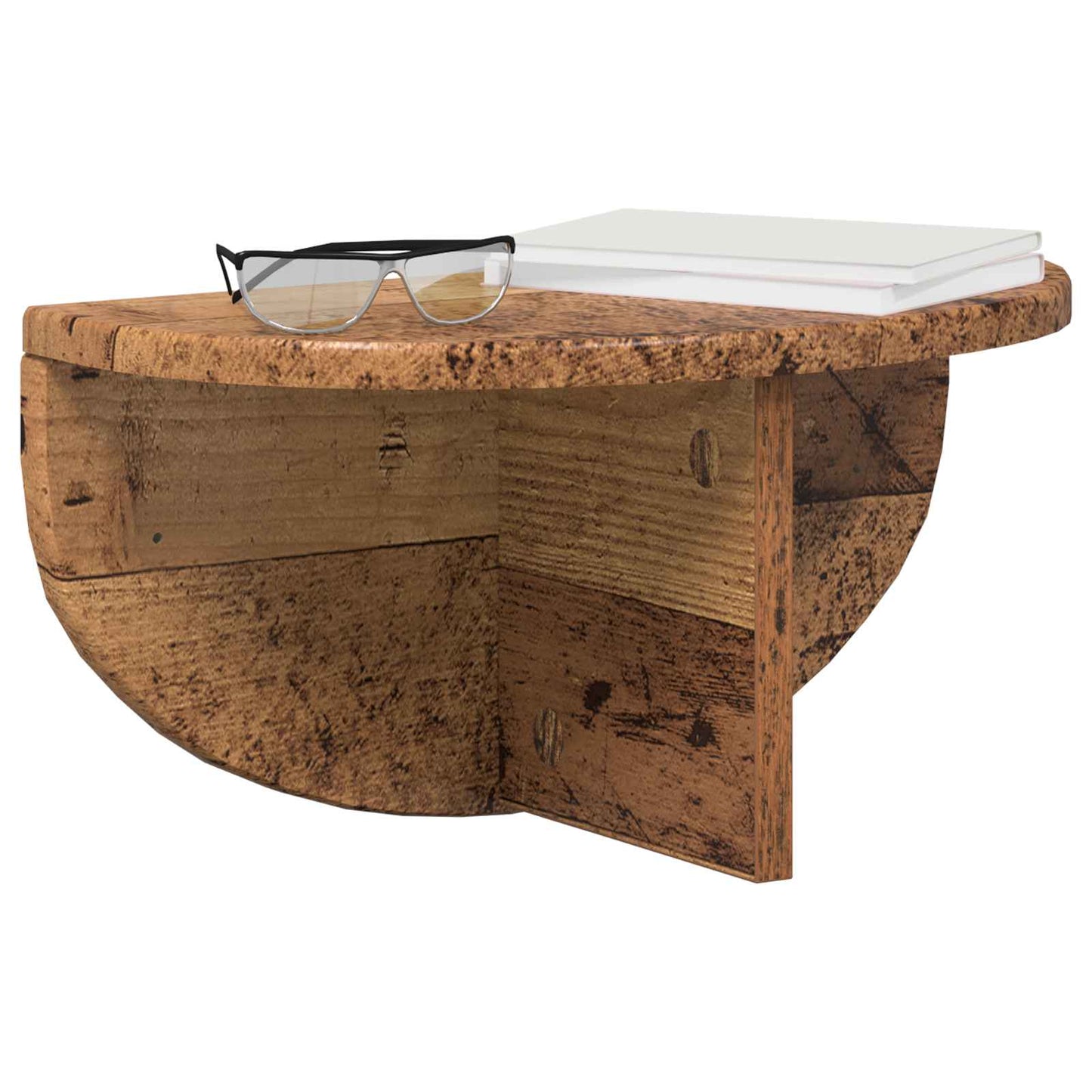 Falpolc Falra szerelhető Öreg fa 38 x 19 x 19 cm Szerelt Fa