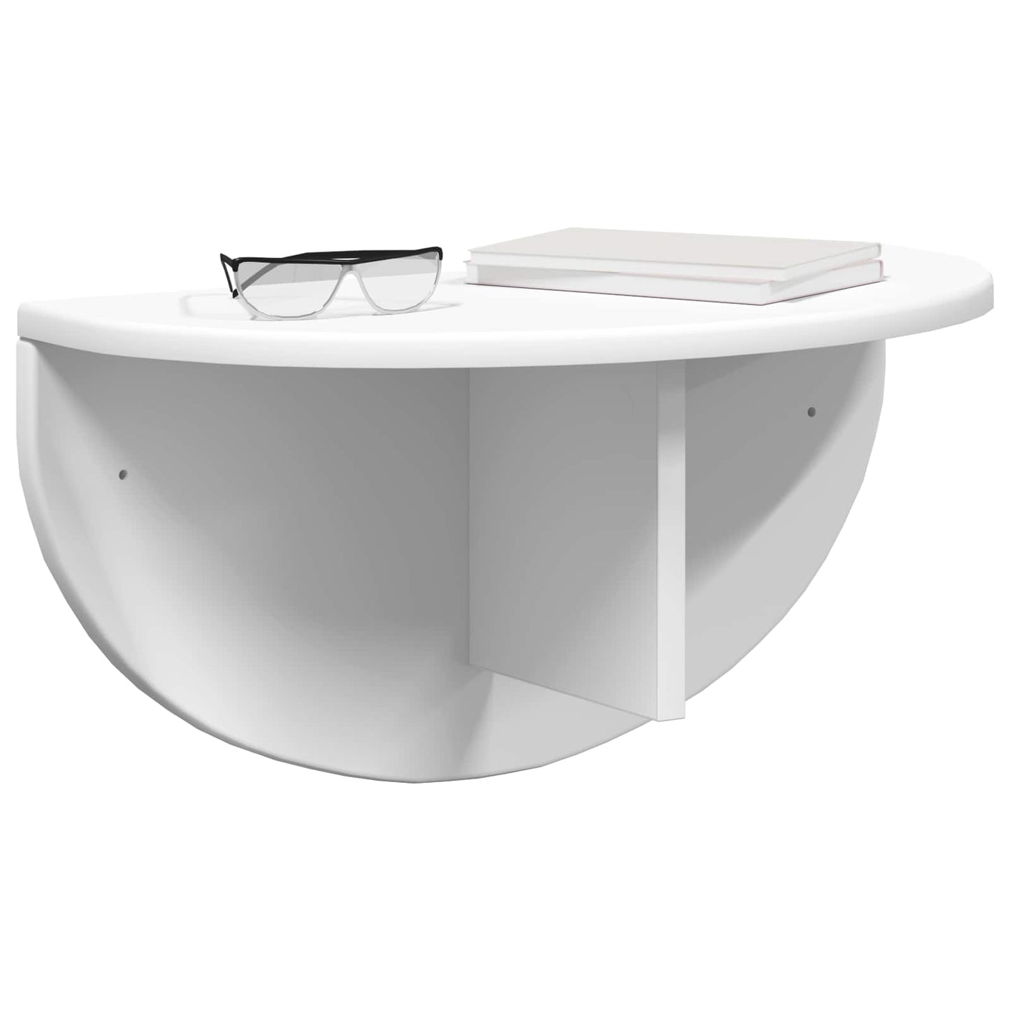 Falpolc Falra szerelhető 2 pcs Fehér 48 x 24 x 24 cm Szerelt Fa
