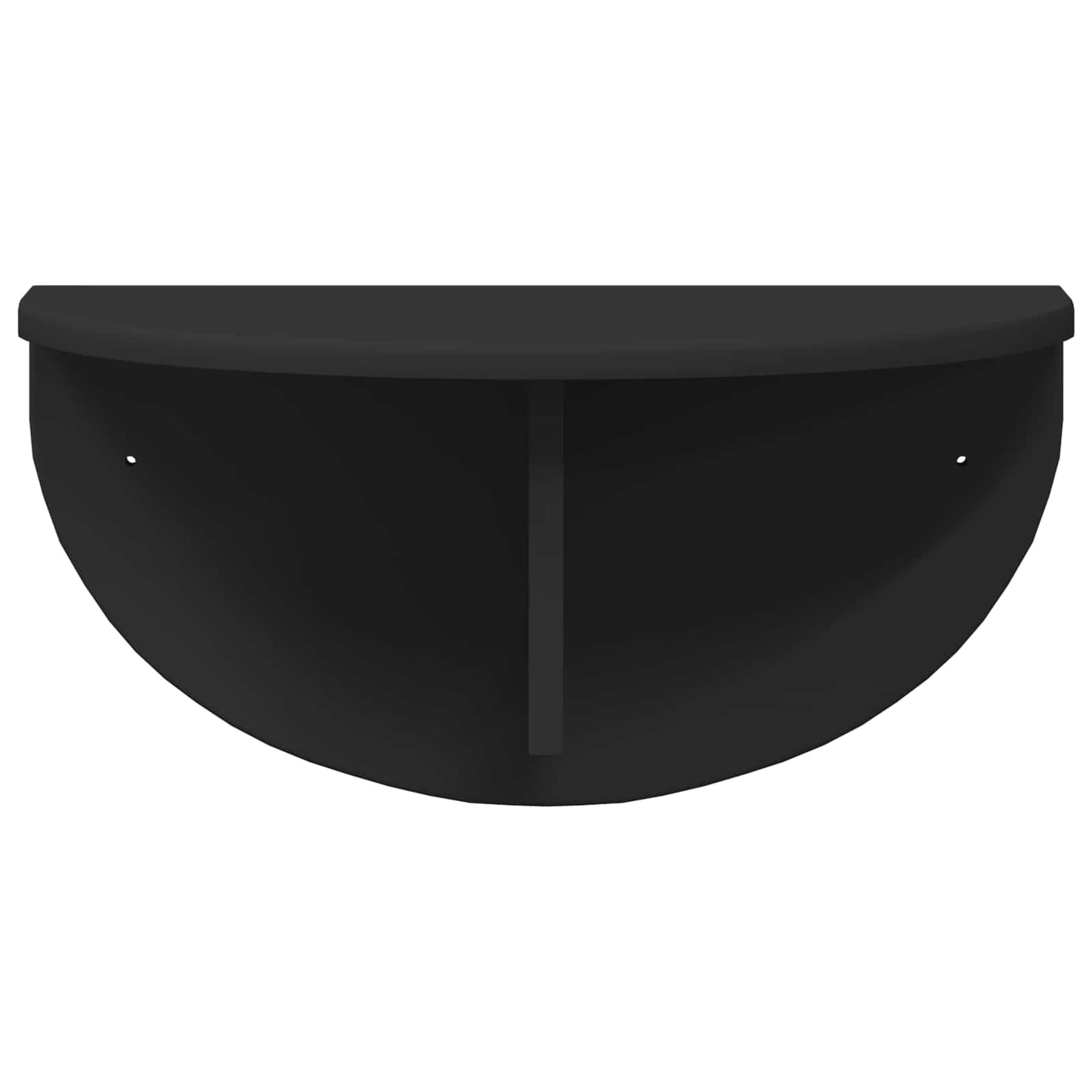 Falpolc Falra szerelhető 2 pcs Fekete 48 x 24 x 24 cm