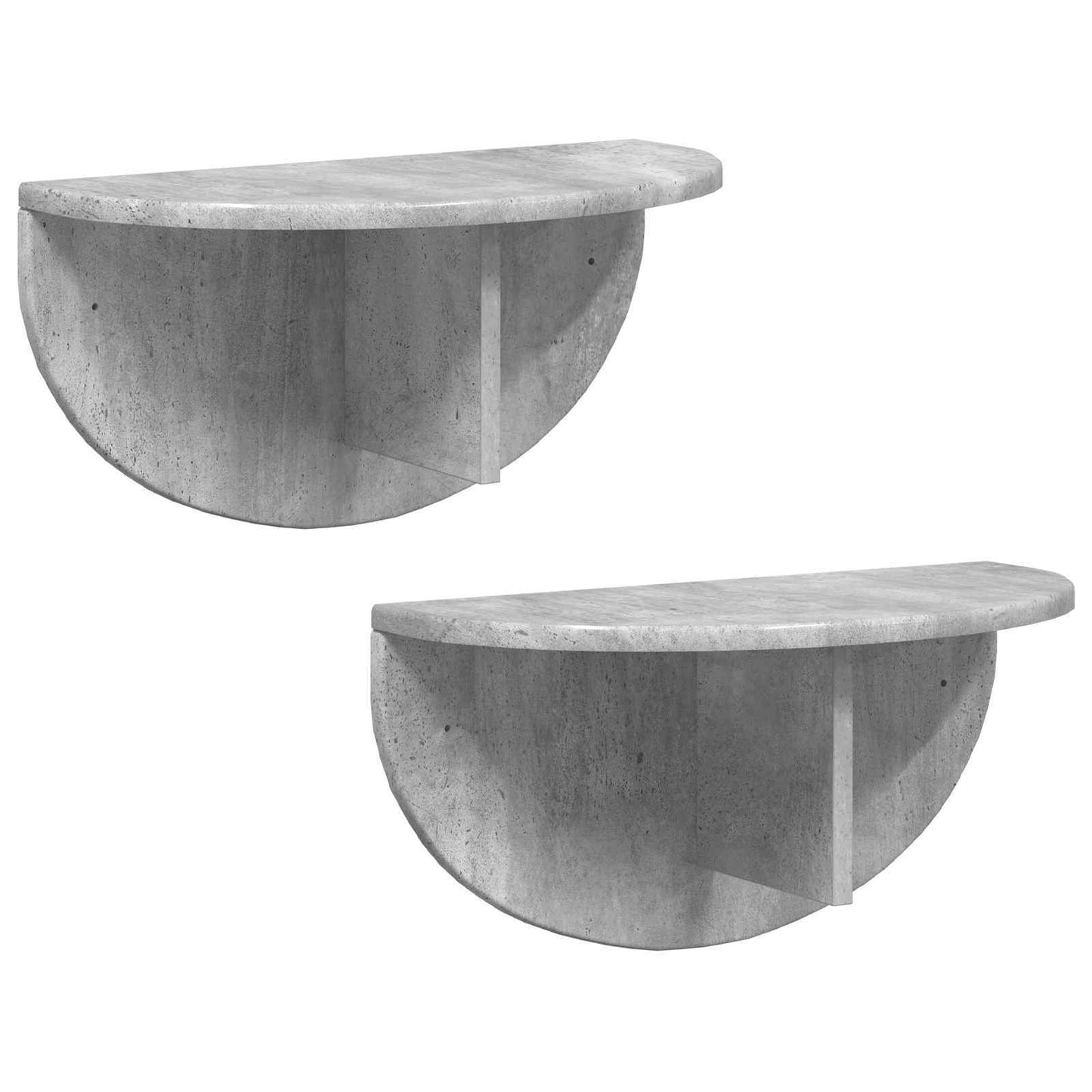 Falpolc Falra szerelhető 2 pcs Beton Szürke 48 x 24 x 24 cm