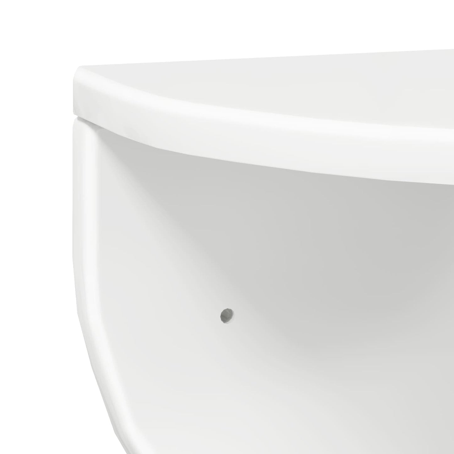 Falpolc 2 pcs Magas Fényű Fehér 48 x 24 x 24 cm Faanyag