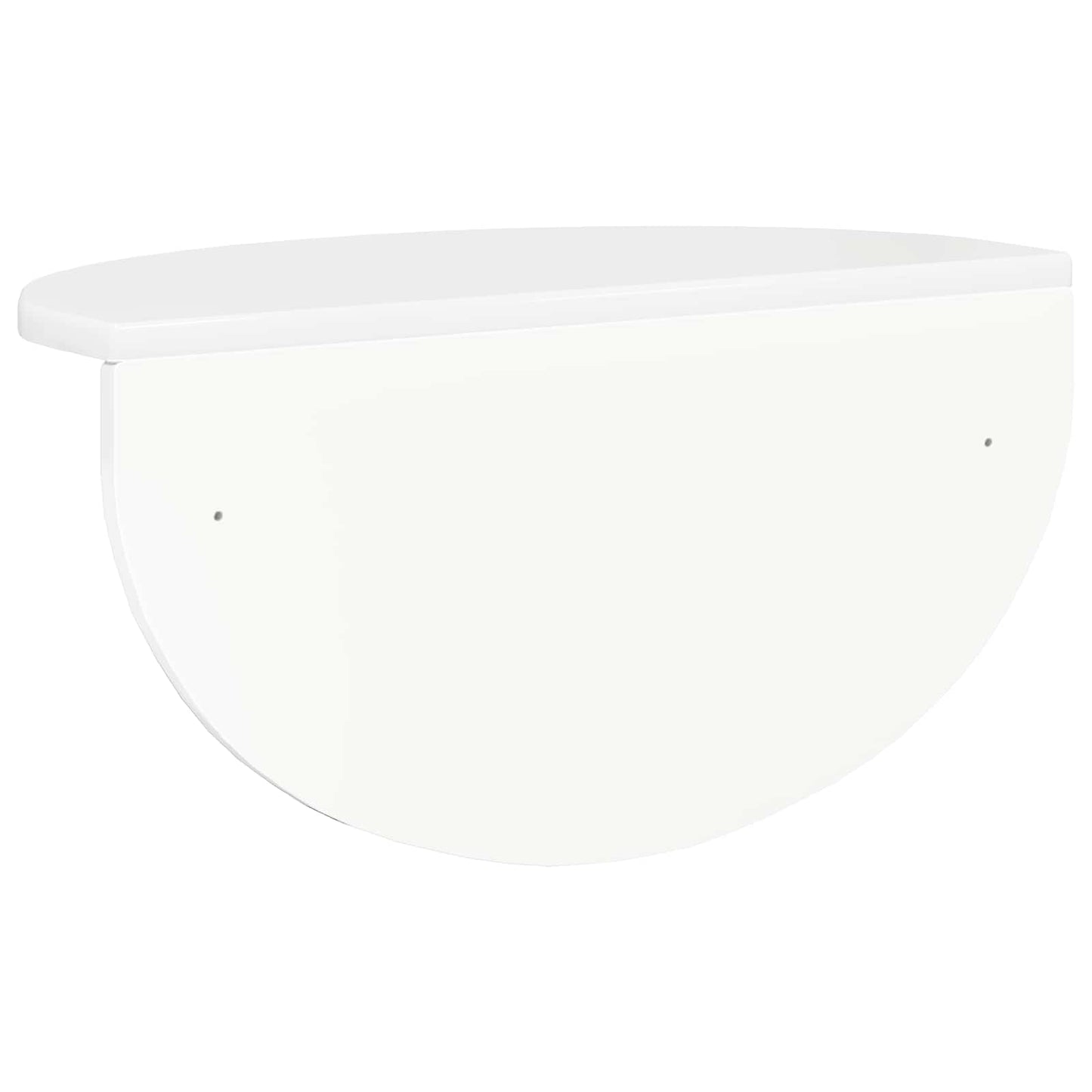 Falpolc 2 pcs Magas Fényű Fehér 48 x 24 x 24 cm Faanyag