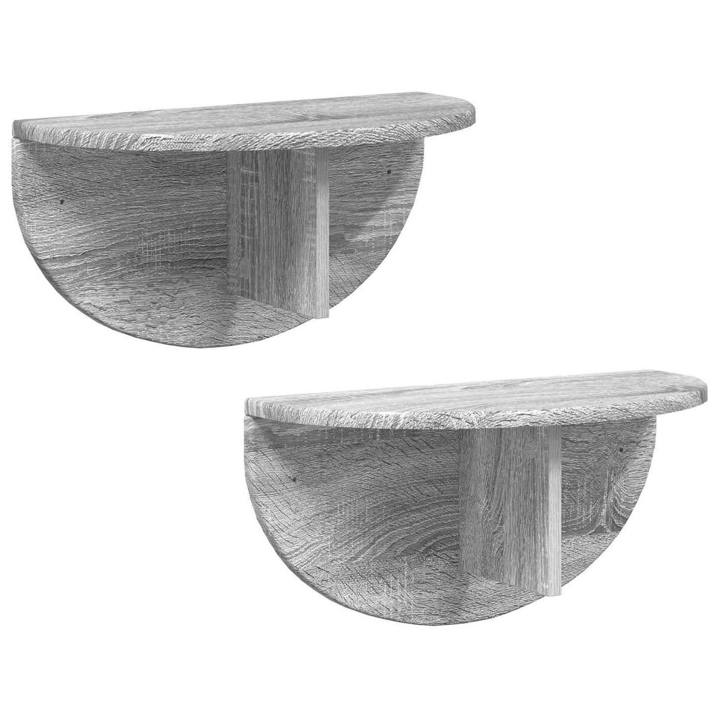 Falpolc Falra szerelhető 2 pcs Szürke Sonoma 48 x 24 x 24 cm