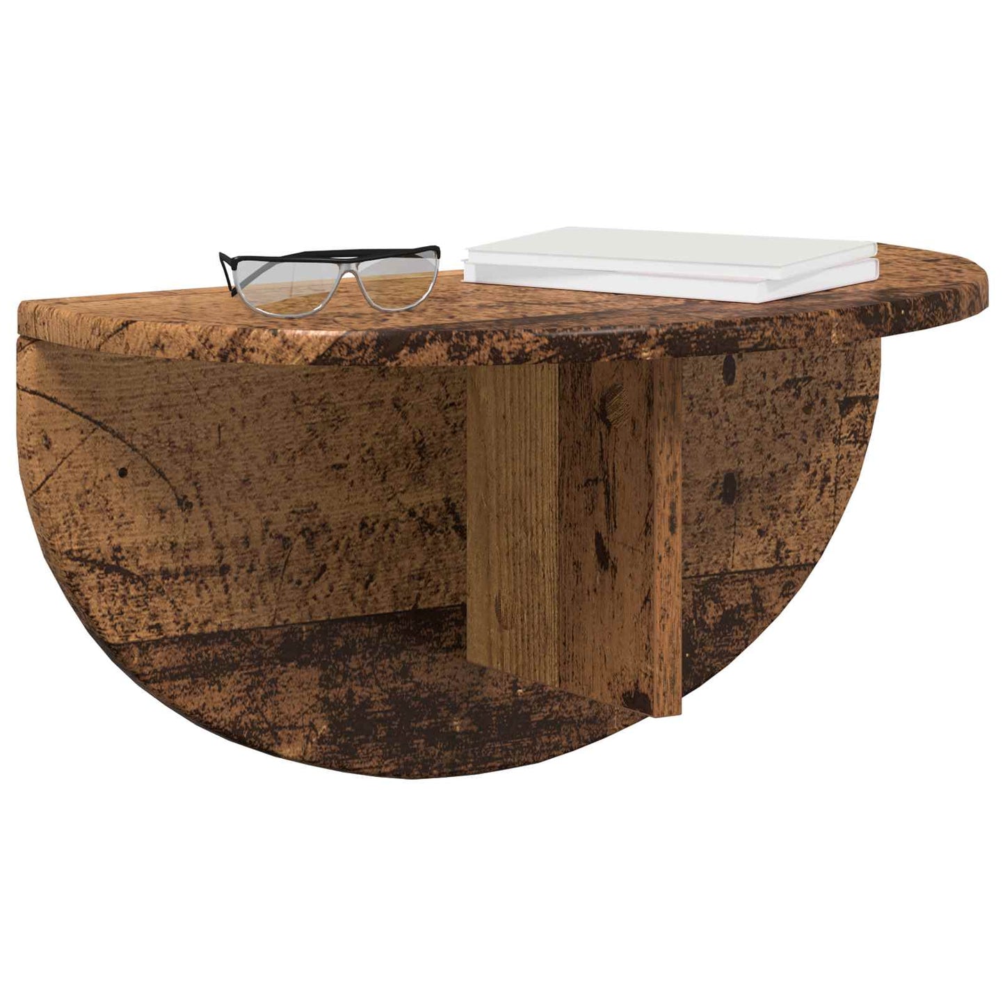 Falpolc Falra szerelhető Öreg fa 48 x 24 x 24 cm Szerelt Fa