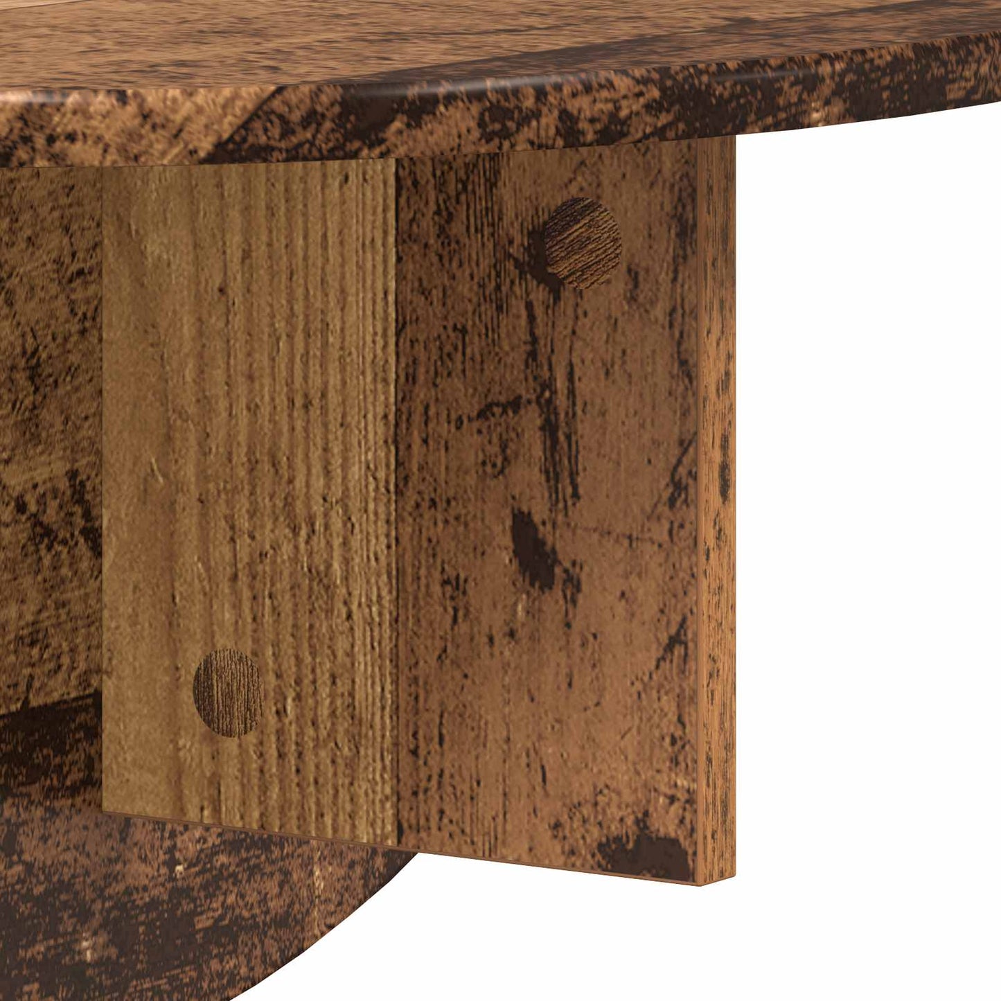Falpolc Falra szerelhető 2 pcs Öreg fa 48 x 24 x 24 cm