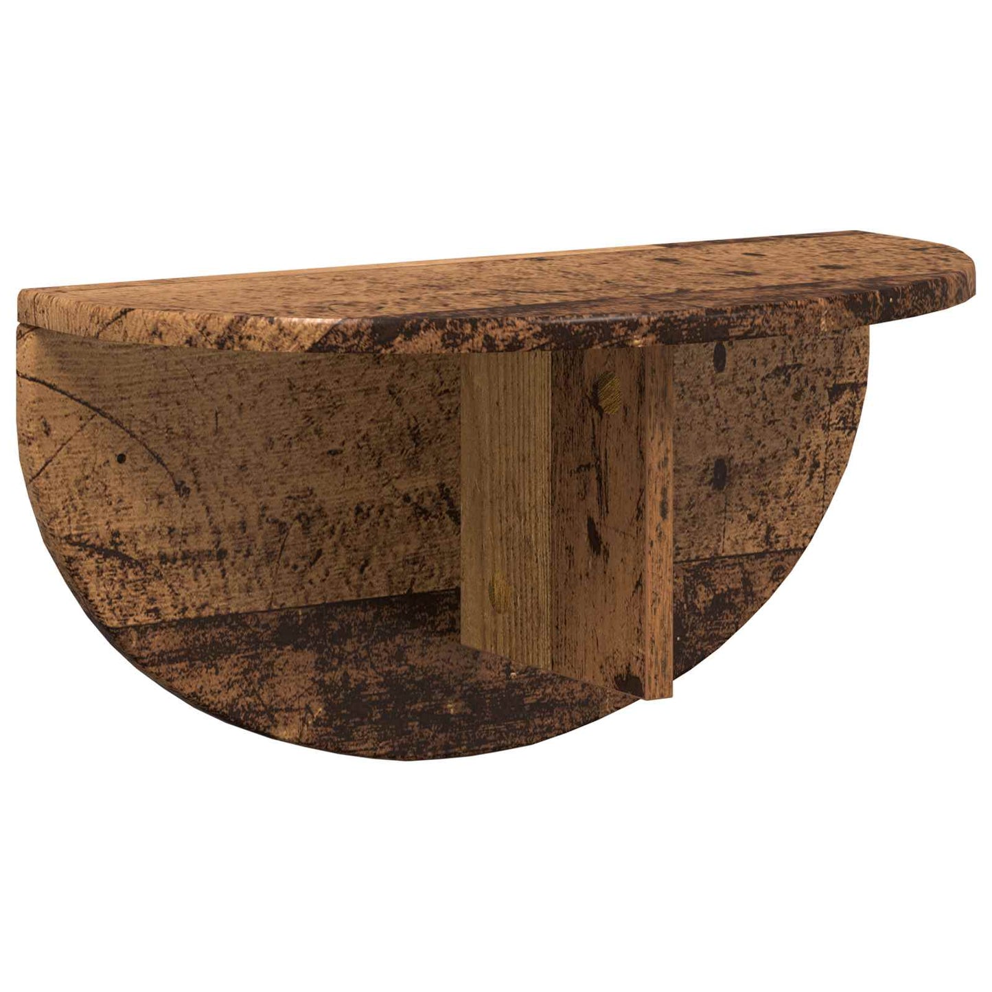 Falpolc Falra szerelhető 2 pcs Öreg fa 48 x 24 x 24 cm
