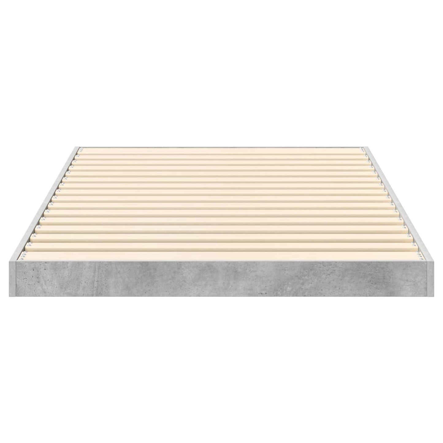Földi ágykeret Beton Szürke 90 x 200 cm Szerelt Fa