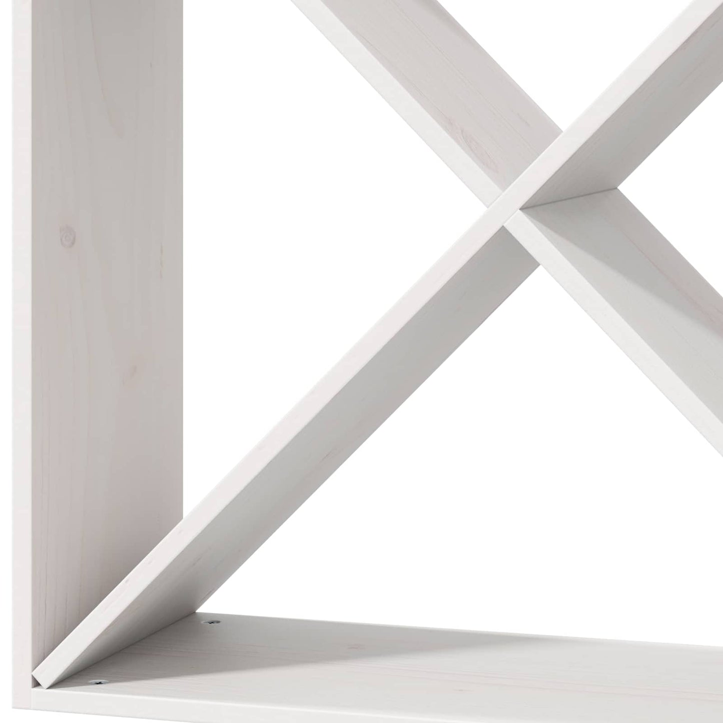 Borágas 2 pcs Fehér 62 x 25 x 62 cm Tömör fenyőfa