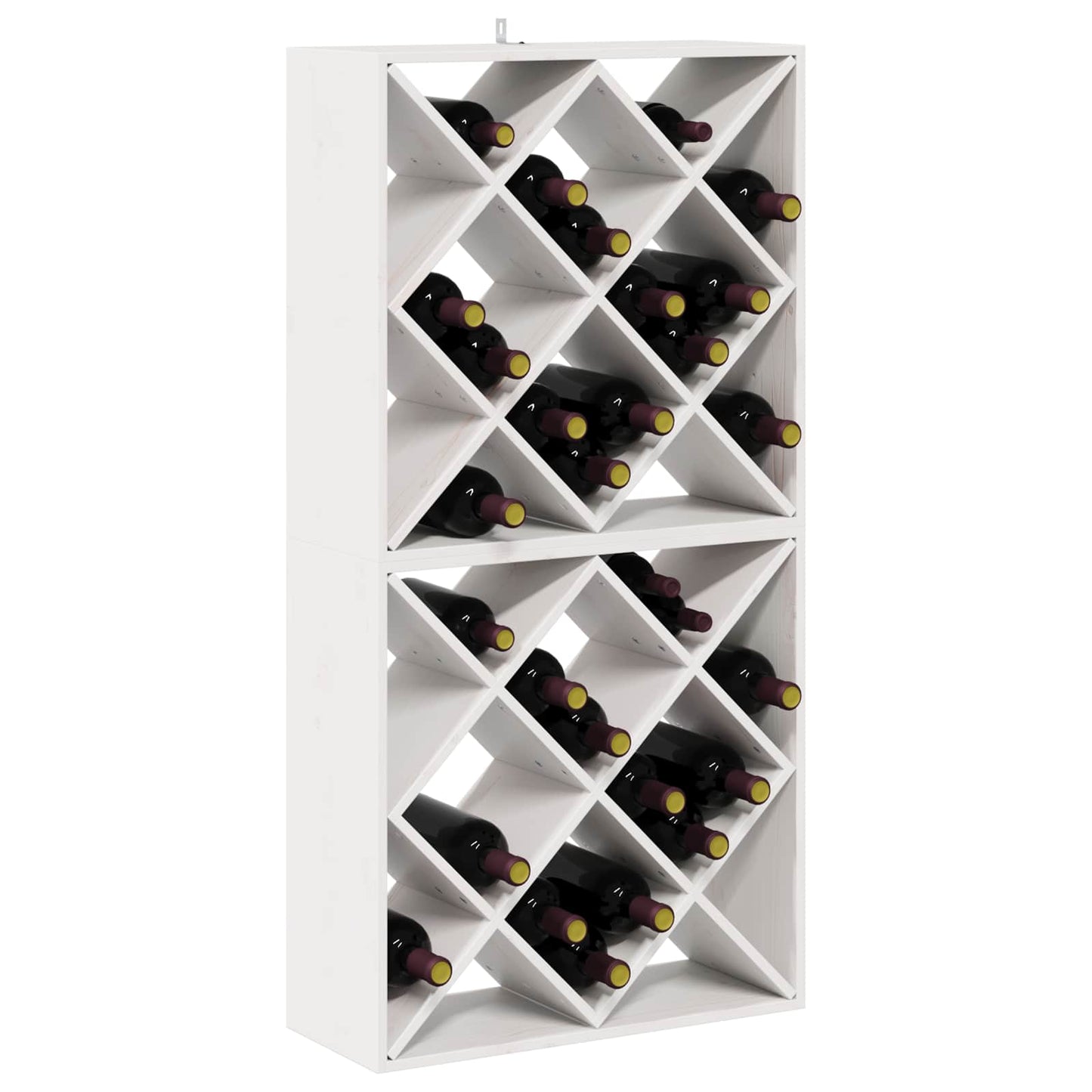Borágas 2 pcs Fehér 62 x 25 x 62 cm Tömör fenyőfa