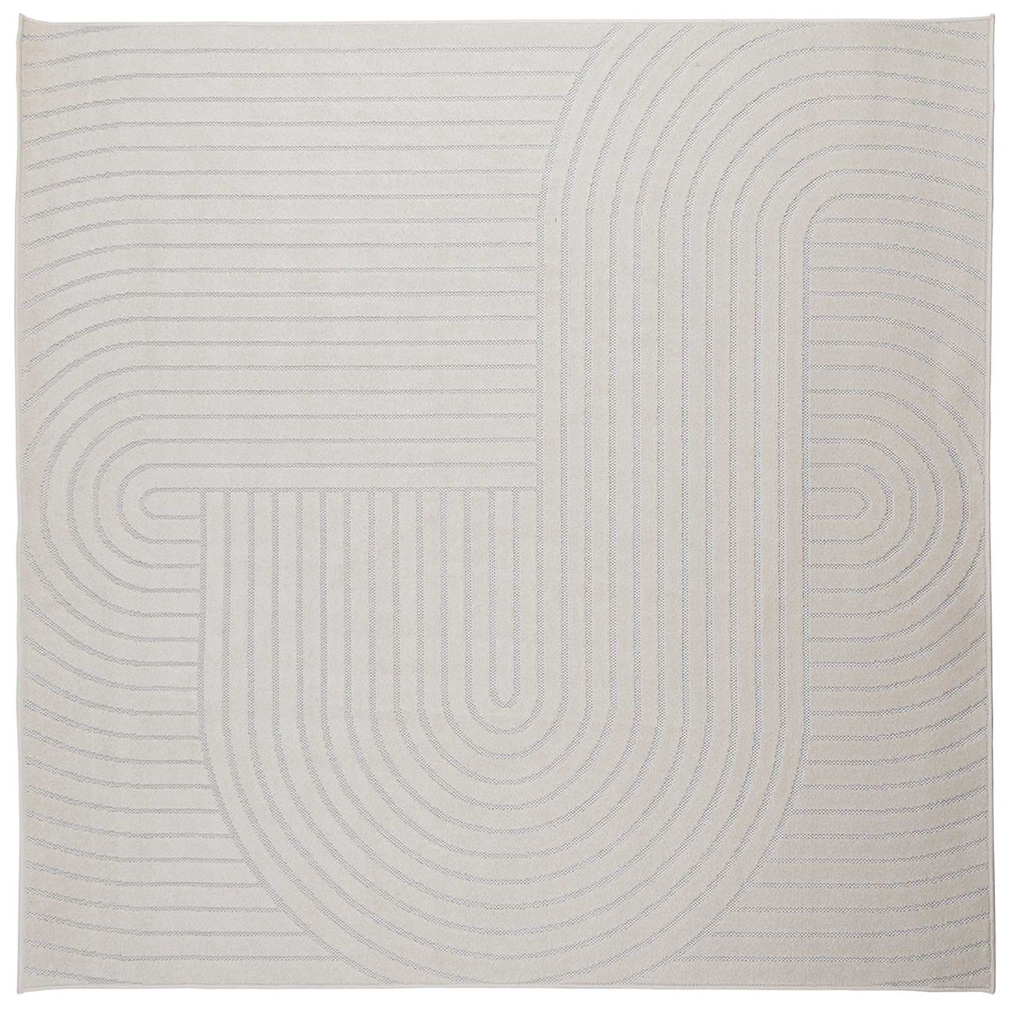 Területszőnyegek Négyzet PALMERAS Krém 200 x 200 cm Poliészter