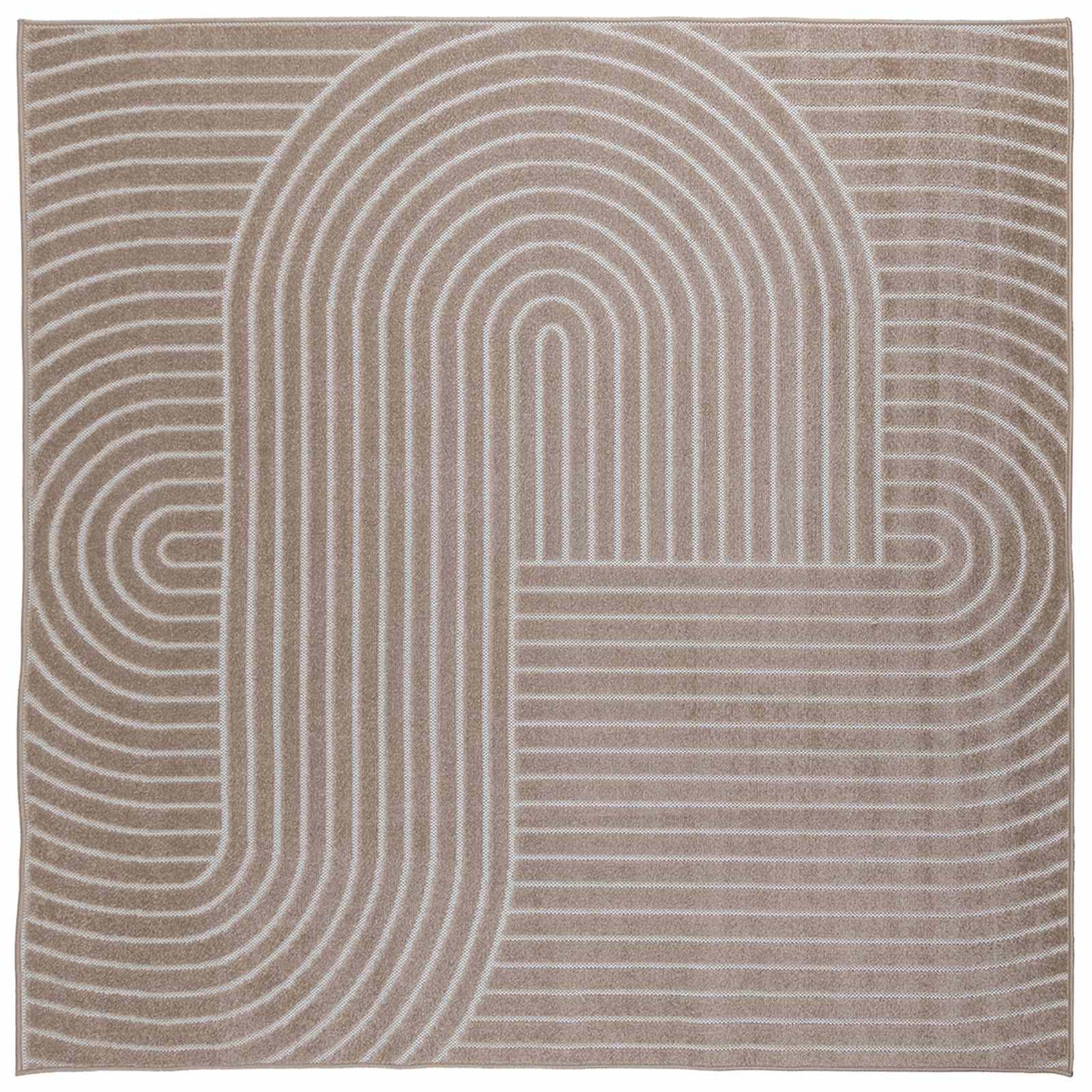 Területszőnyegek Négyzet PALMERAS Bézs 240 x 240 cm Poliészter