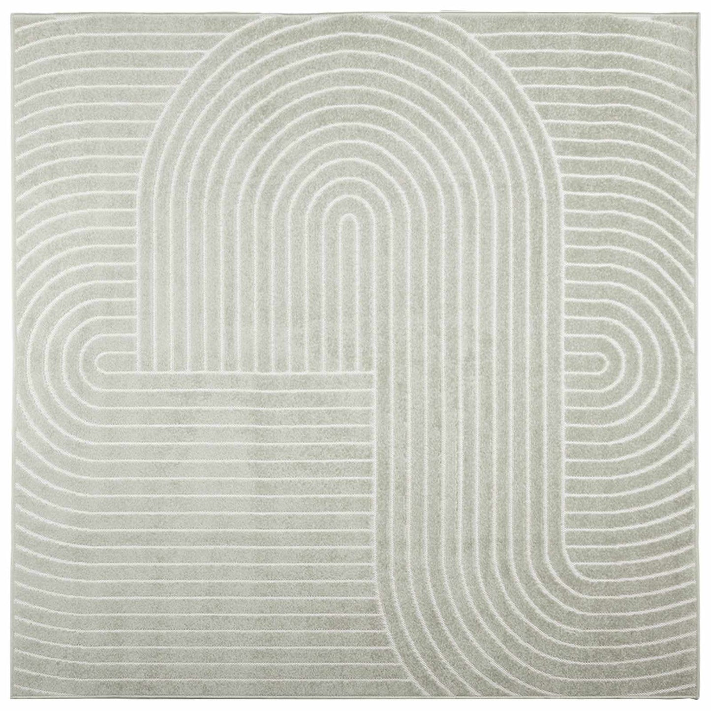 Területszőnyegek Négyzet PALMERAS Zöld 120 x 120 cm Poliészter