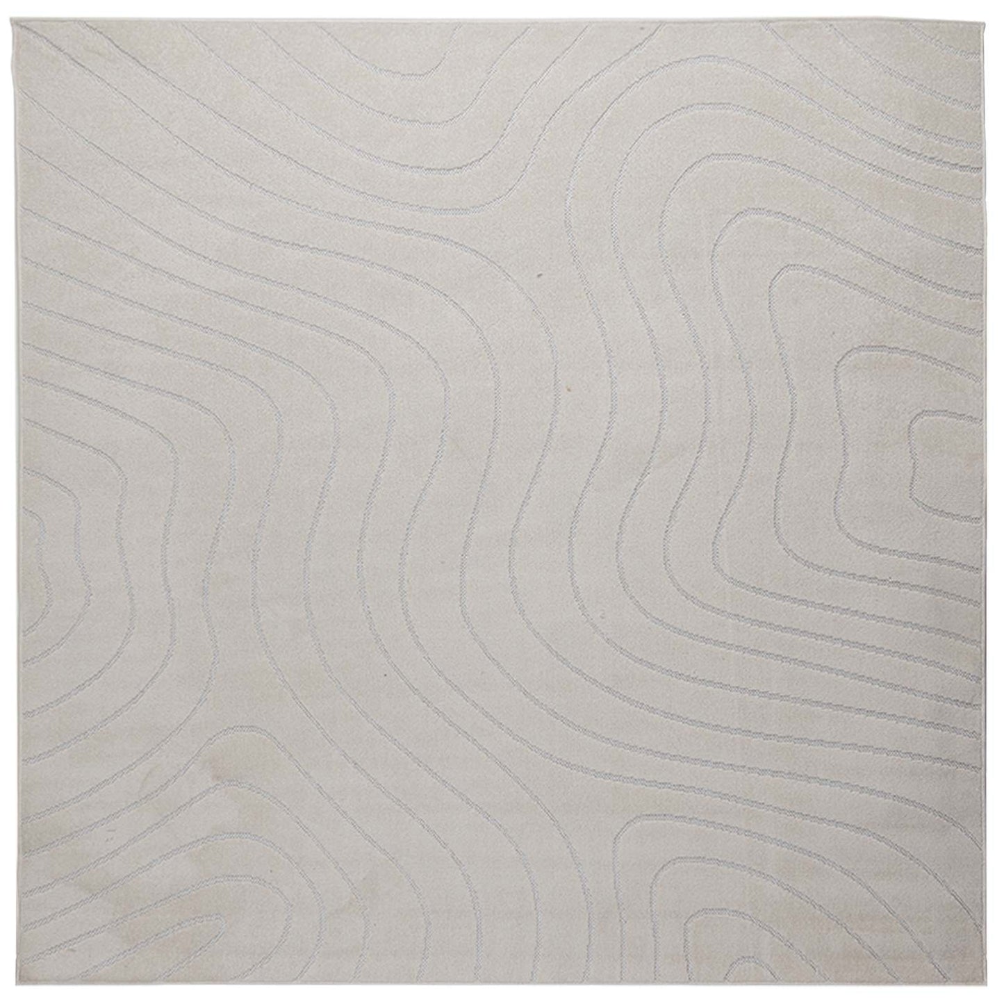 Területszőnyegek Négyzet PALMERAS Krém 200 x 200 cm Poliészter