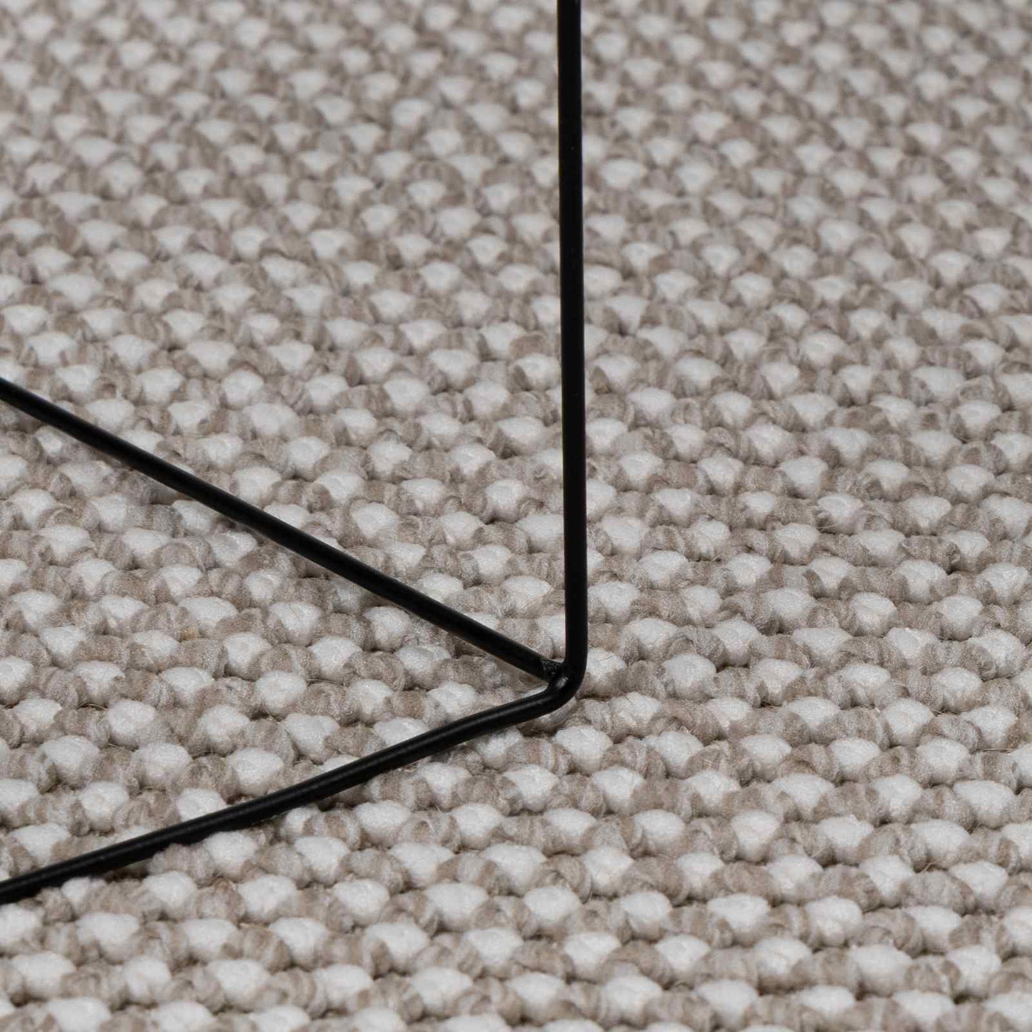 Területszőnyegek LUGO Krém és Taupe 120 x 120 cm Poliészter