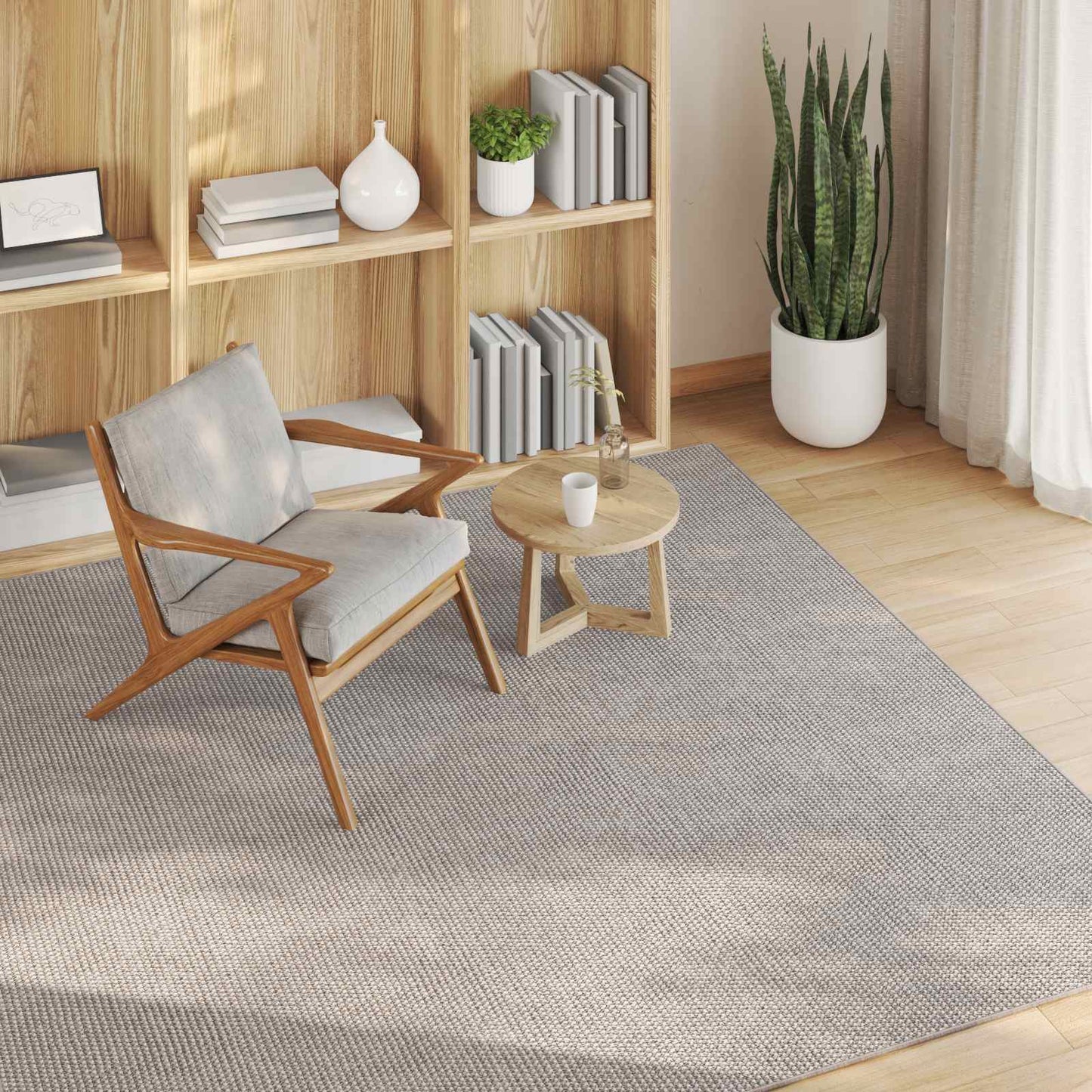 Területszőnyegek LUGO Krém és Taupe 200 x 200 cm Poliészter