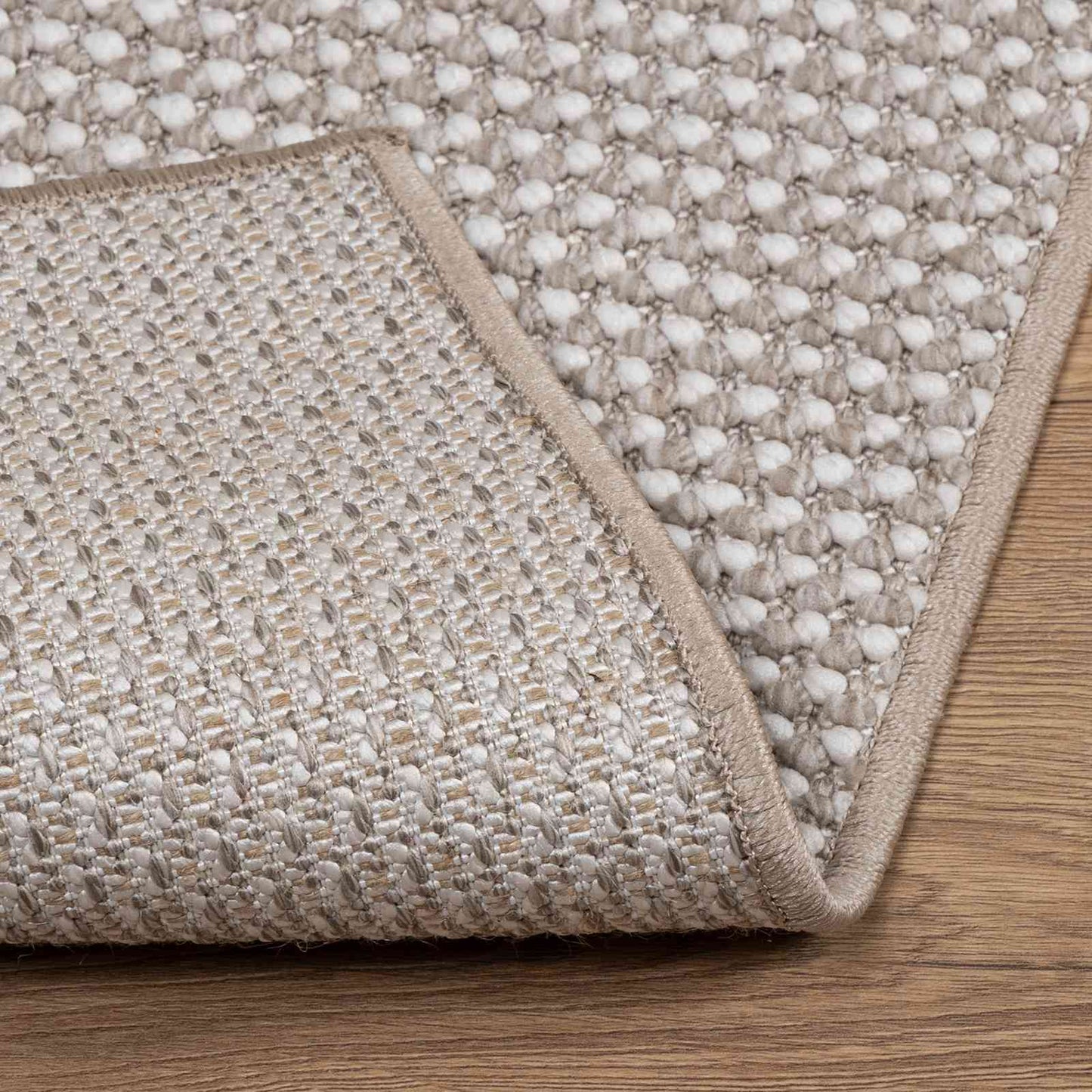 Területszőnyegek LUGO Krém és Taupe 240 x 240 cm Poliészter