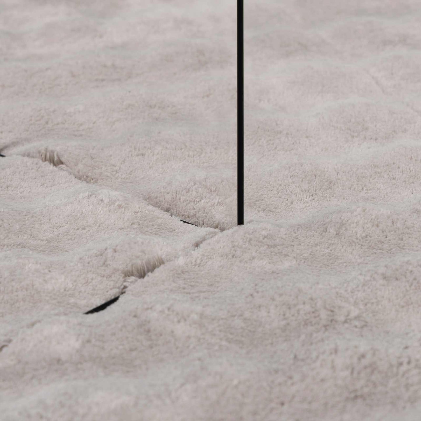 Területszőnyegek SIROLO Homokszín 200 x 200 cm Poliészter