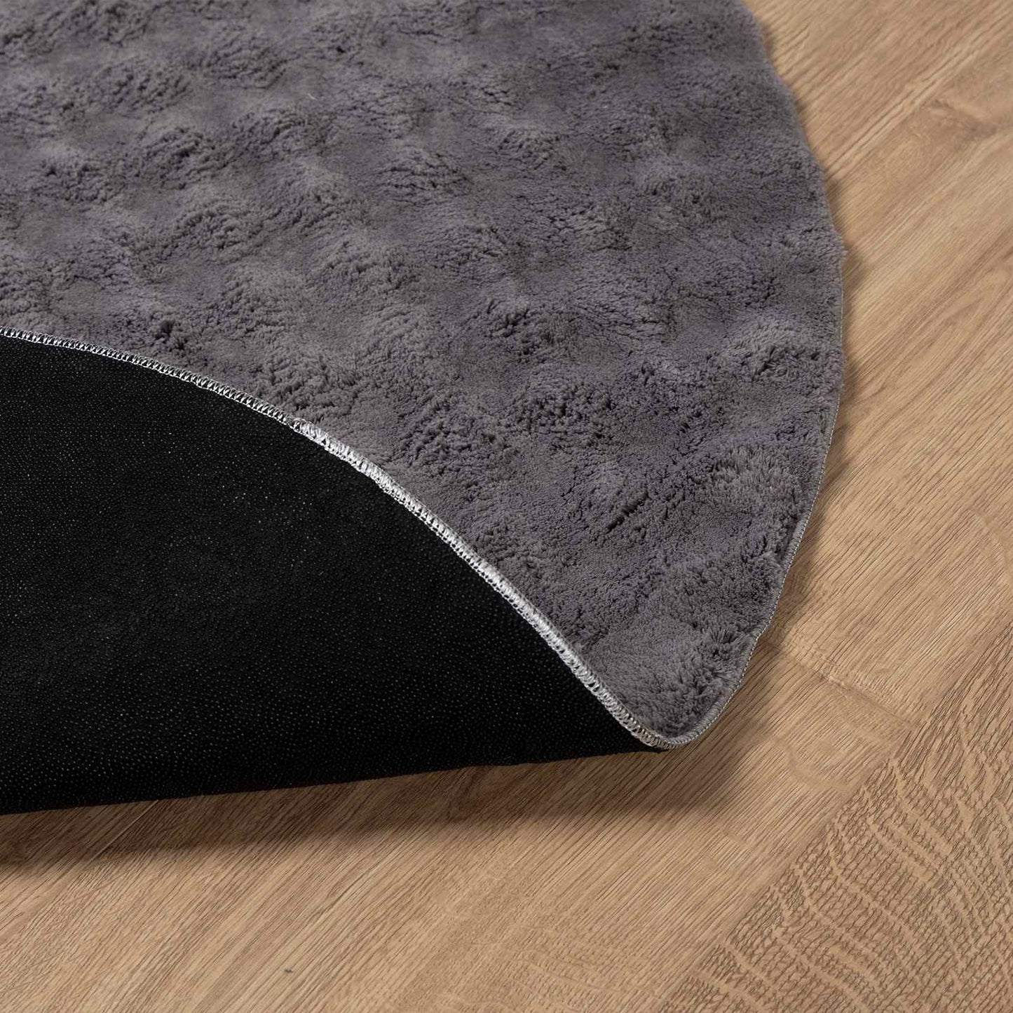 Területszőnyegek Kerek SIROLO Antracitszürke Ø 120 CM