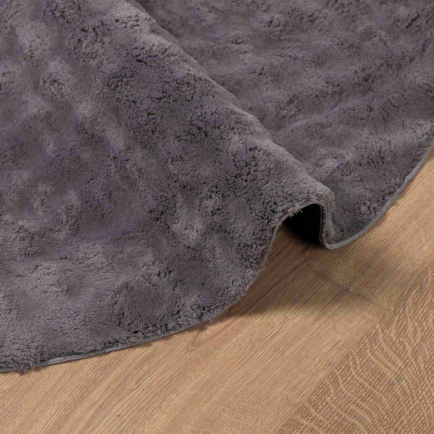 Területszőnyegek Kerek SIROLO Antracitszürke Ø 120 CM